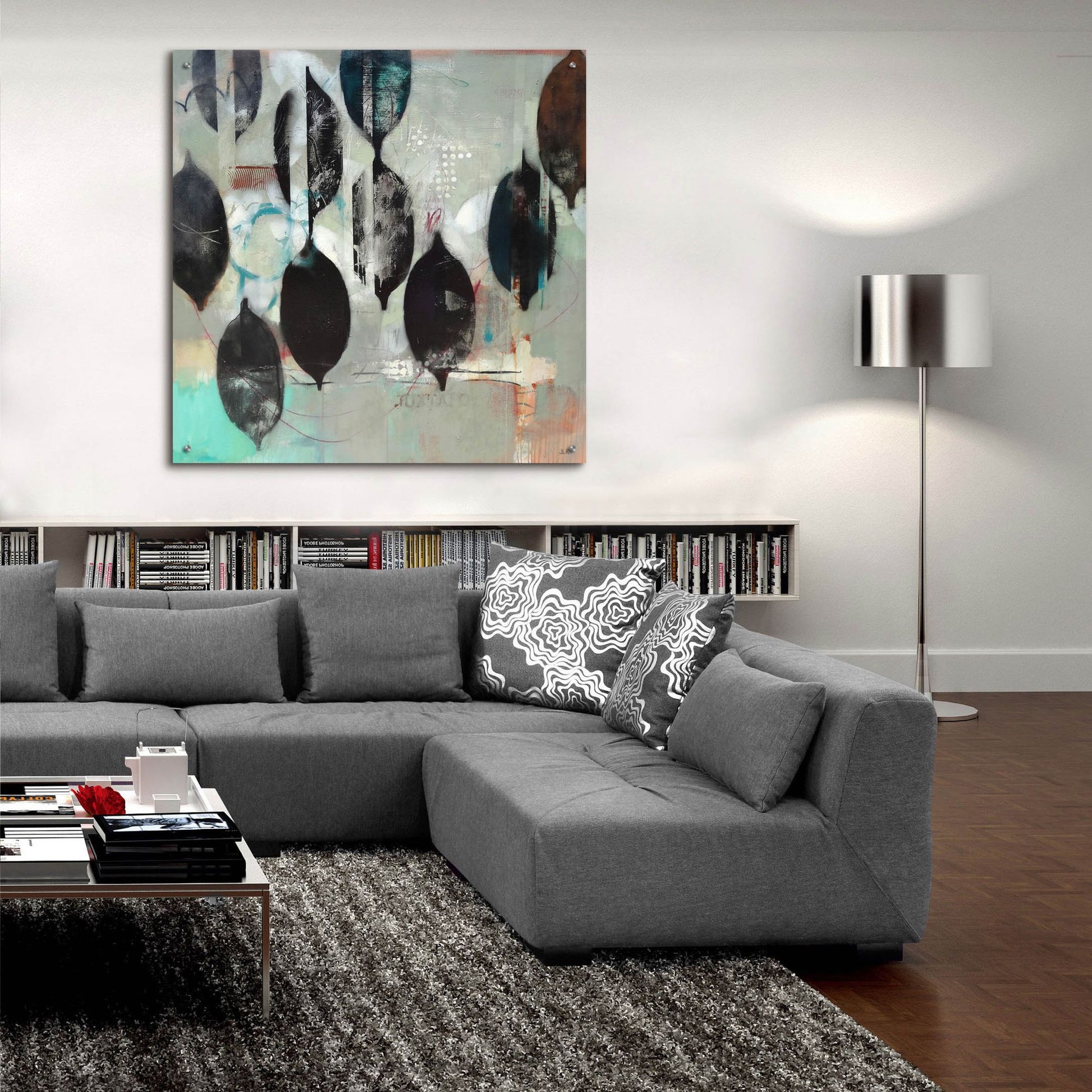 Epic Art ' Mindful Grey' by Jennifer Rasmusson, Acrylic Glass Wall Art,36x36