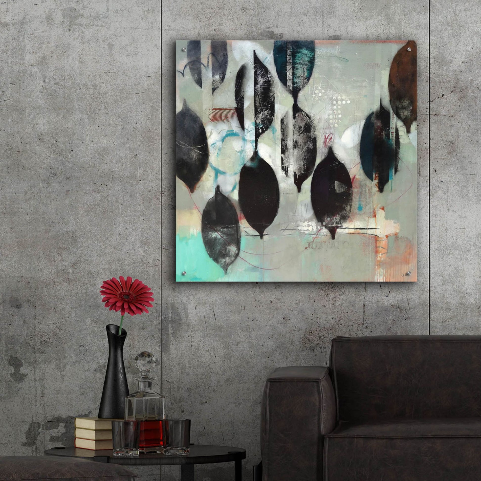 Epic Art ' Mindful Grey' by Jennifer Rasmusson, Acrylic Glass Wall Art,36x36