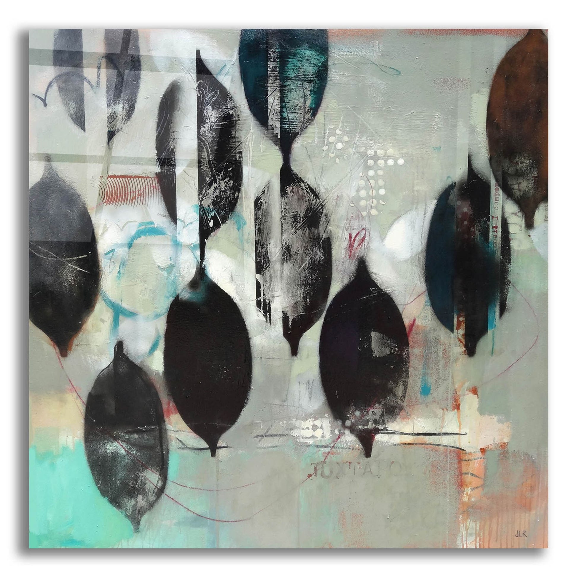 Epic Art ' Mindful Grey' by Jennifer Rasmusson, Acrylic Glass Wall Art