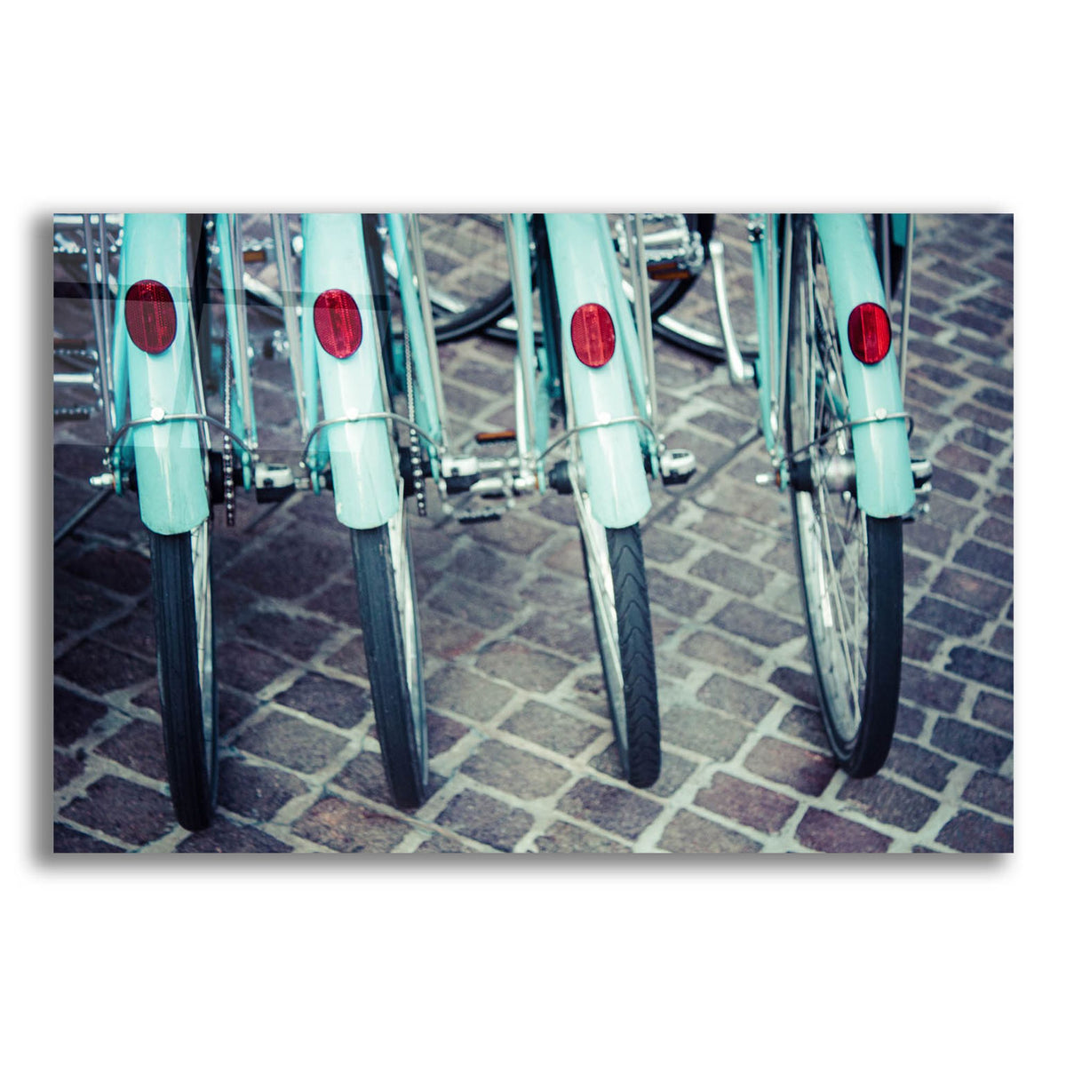 Epic Art ' Bicycle Line Up 1' by Jessica Reiss, Acrylic Glass Wall Art