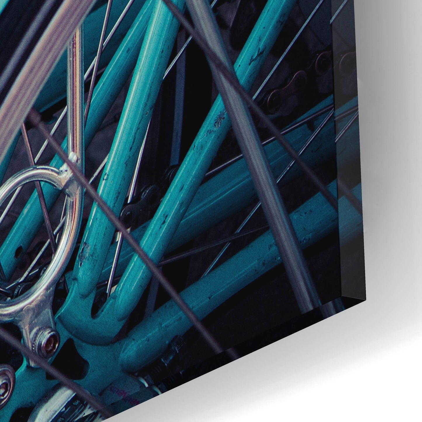 Epic Art ' Bicycle Line Up 2' by Jessica Reiss, Acrylic Glass Wall Art,16x12