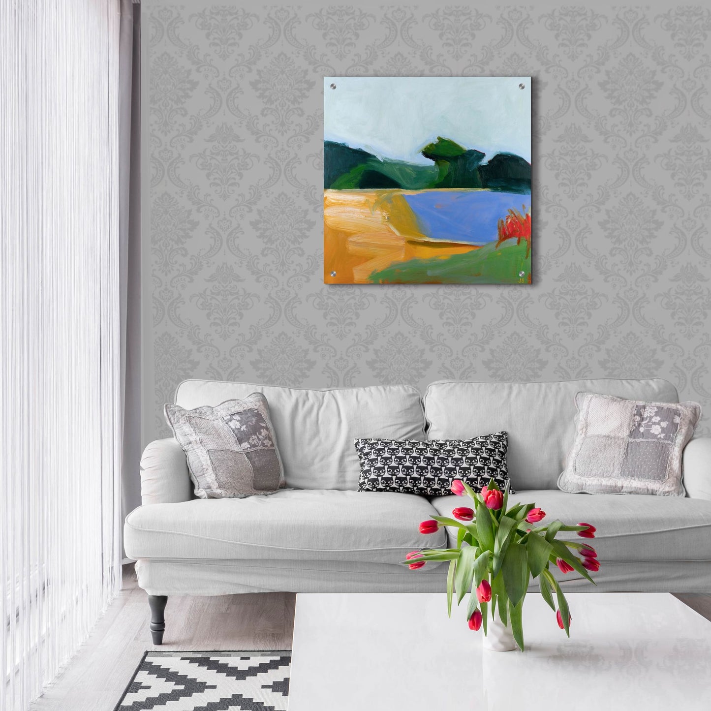 Epic Art ' Midsummer Morning' by Jessica Singerman, Acrylic Glass Wall Art,24x24