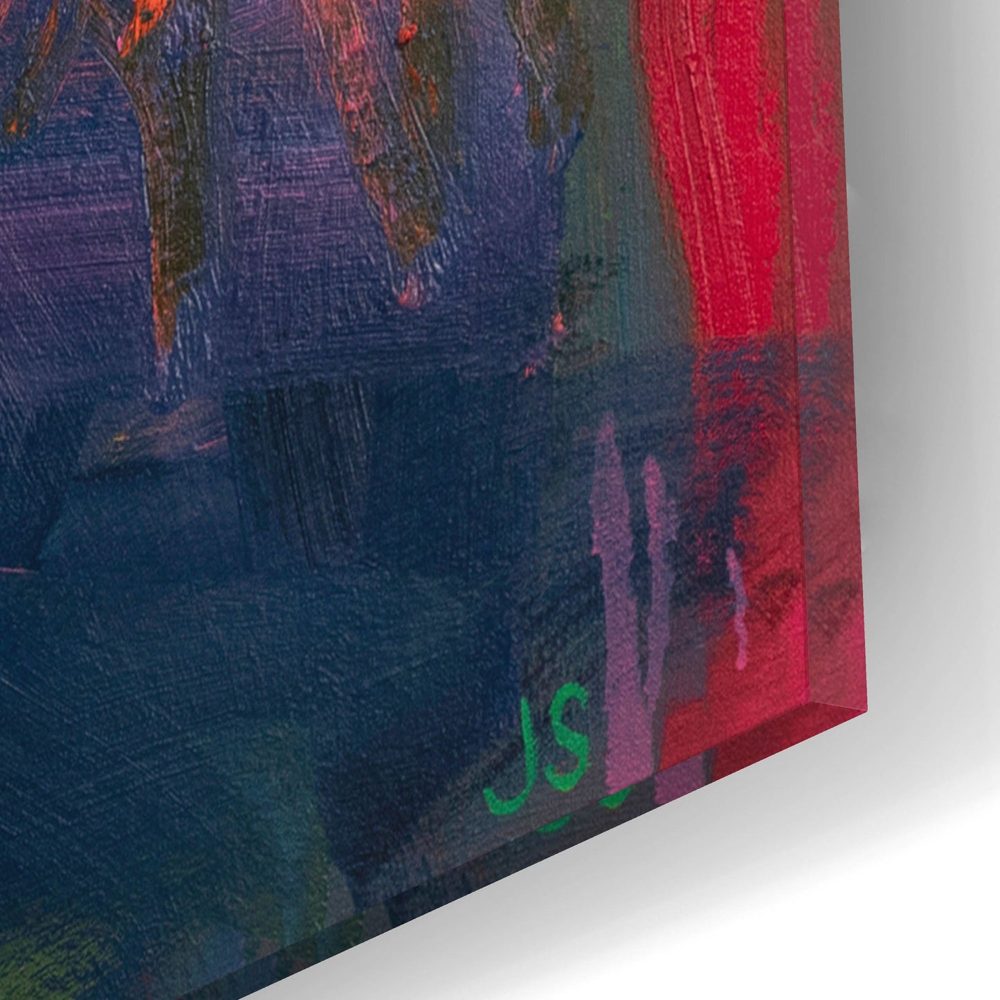 Epic Art ' Forces of Nature Pink' by Jessica Singerman, Acrylic Glass Wall Art,12x12
