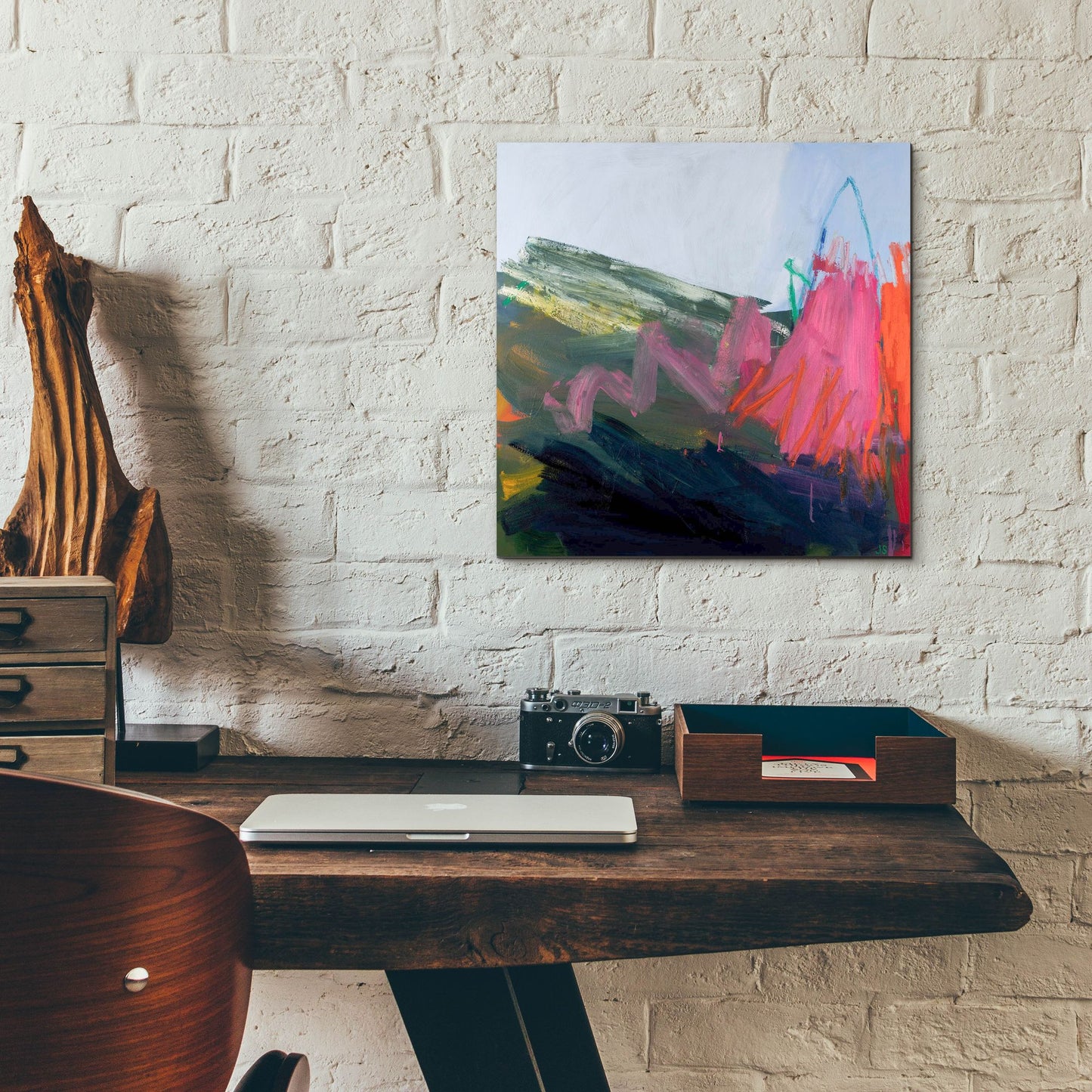 Epic Art ' Forces of Nature Pink' by Jessica Singerman, Acrylic Glass Wall Art,12x12
