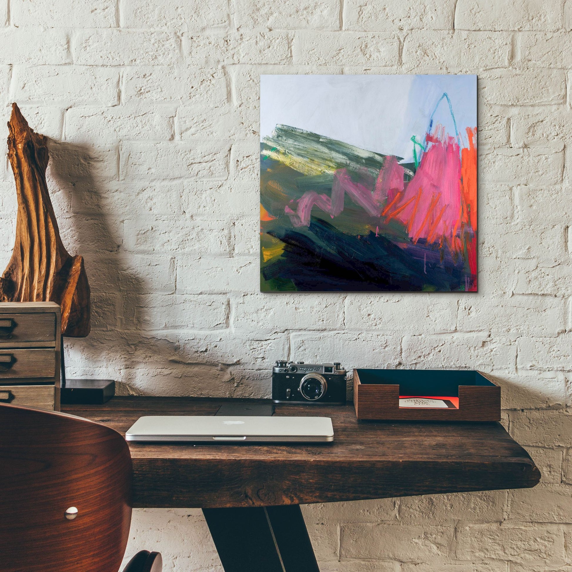 Epic Art ' Forces of Nature Pink' by Jessica Singerman, Acrylic Glass Wall Art,12x12