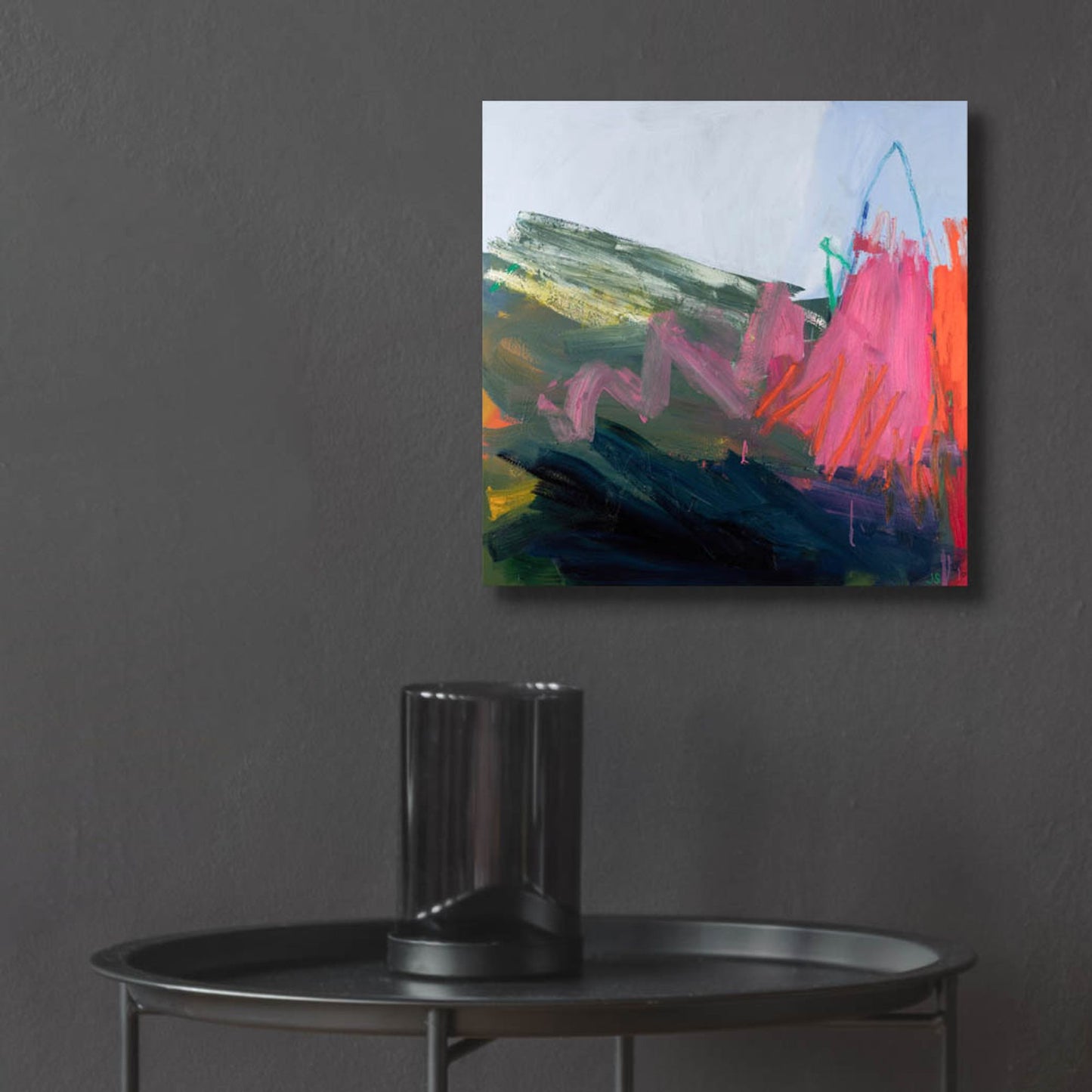 Epic Art ' Forces of Nature Pink' by Jessica Singerman, Acrylic Glass Wall Art,12x12