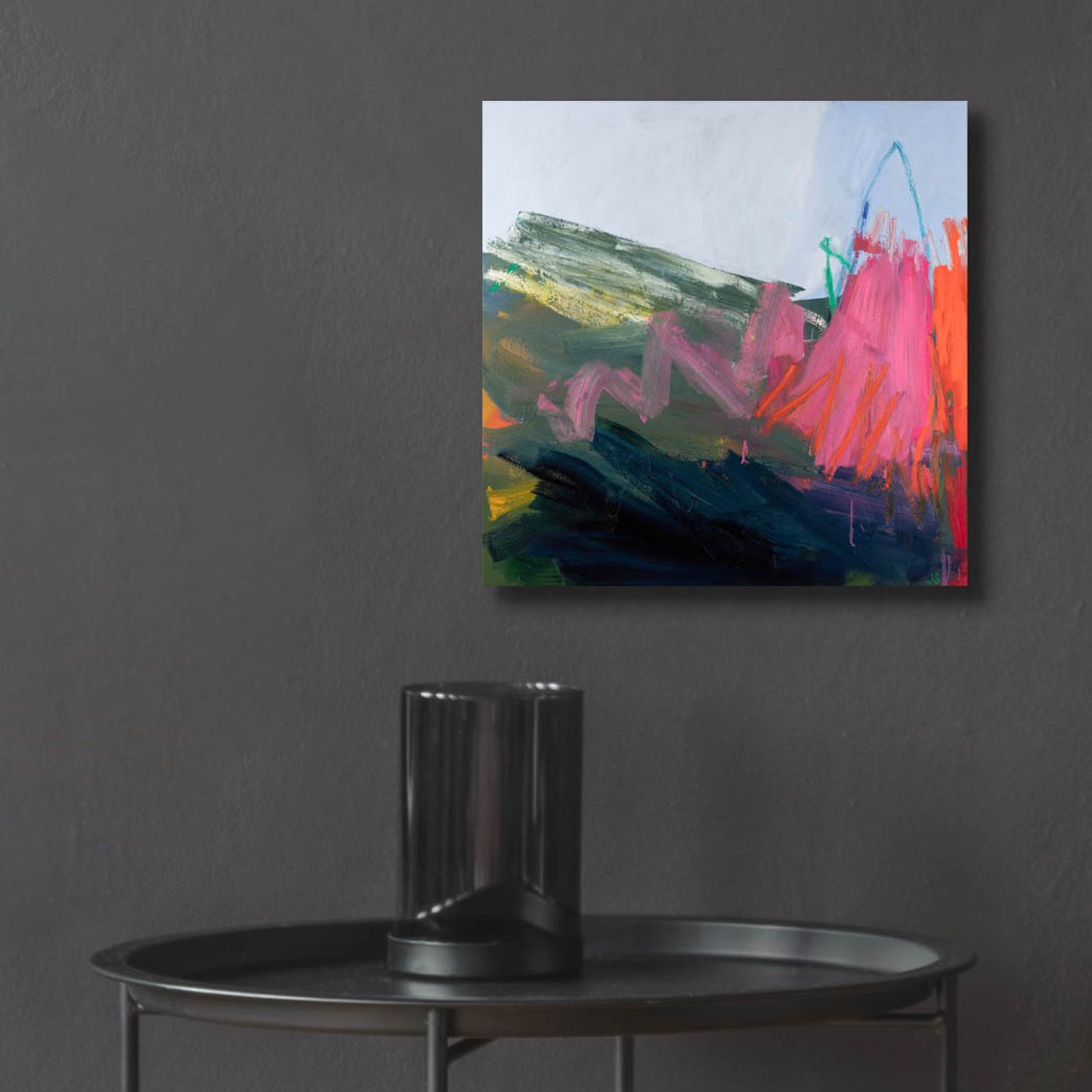 Epic Art ' Forces of Nature Pink' by Jessica Singerman, Acrylic Glass Wall Art,12x12