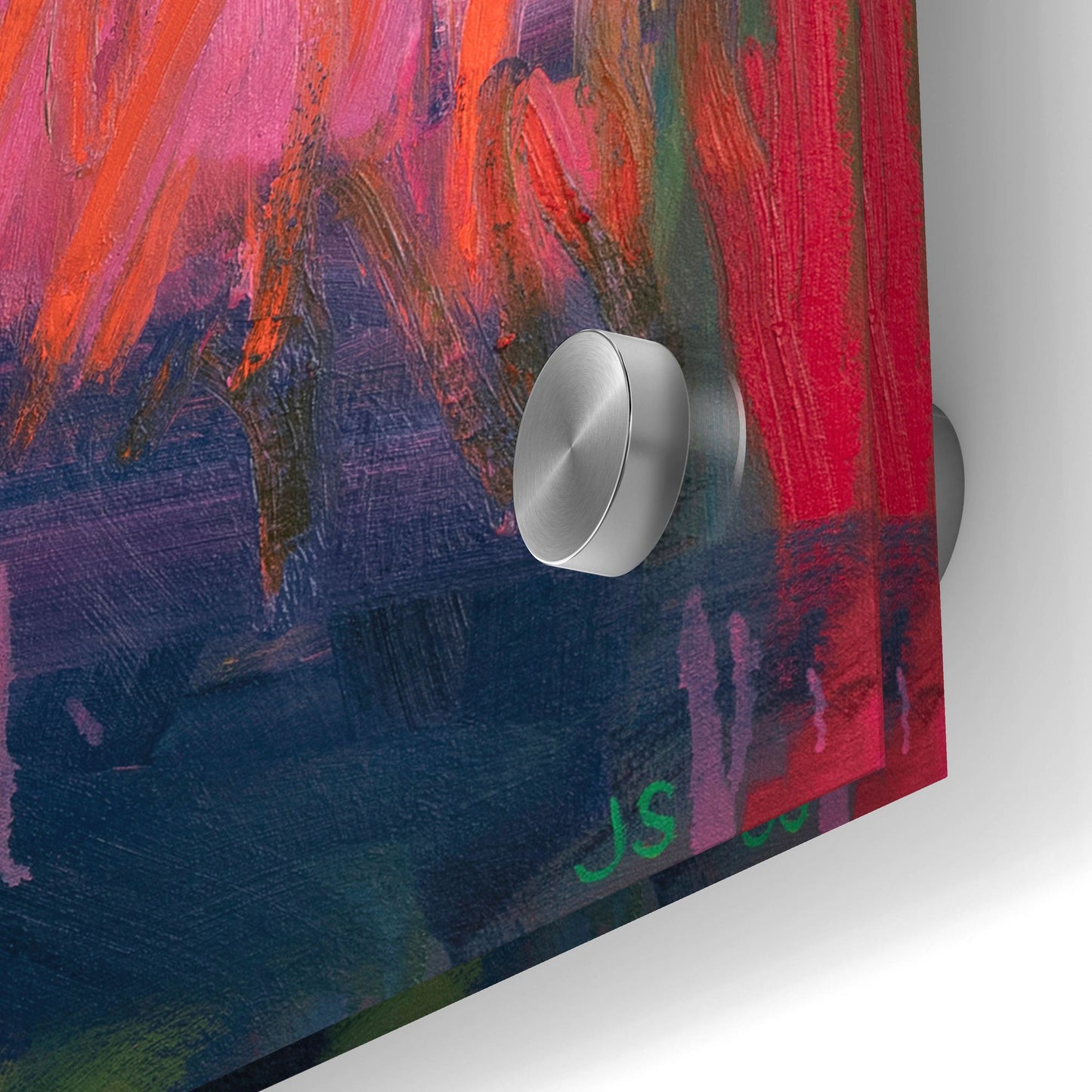 Epic Art ' Forces of Nature Pink' by Jessica Singerman, Acrylic Glass Wall Art,24x24