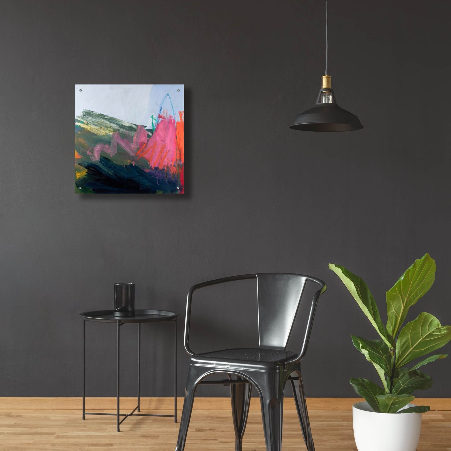 Epic Art ' Forces of Nature Pink' by Jessica Singerman, Acrylic Glass Wall Art,24x24