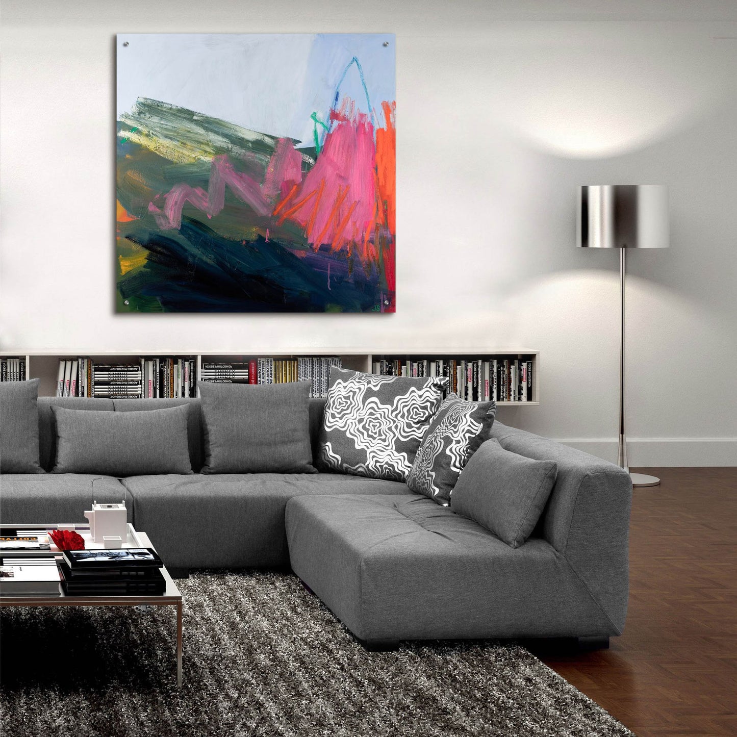 Epic Art ' Forces of Nature Pink' by Jessica Singerman, Acrylic Glass Wall Art,36x36