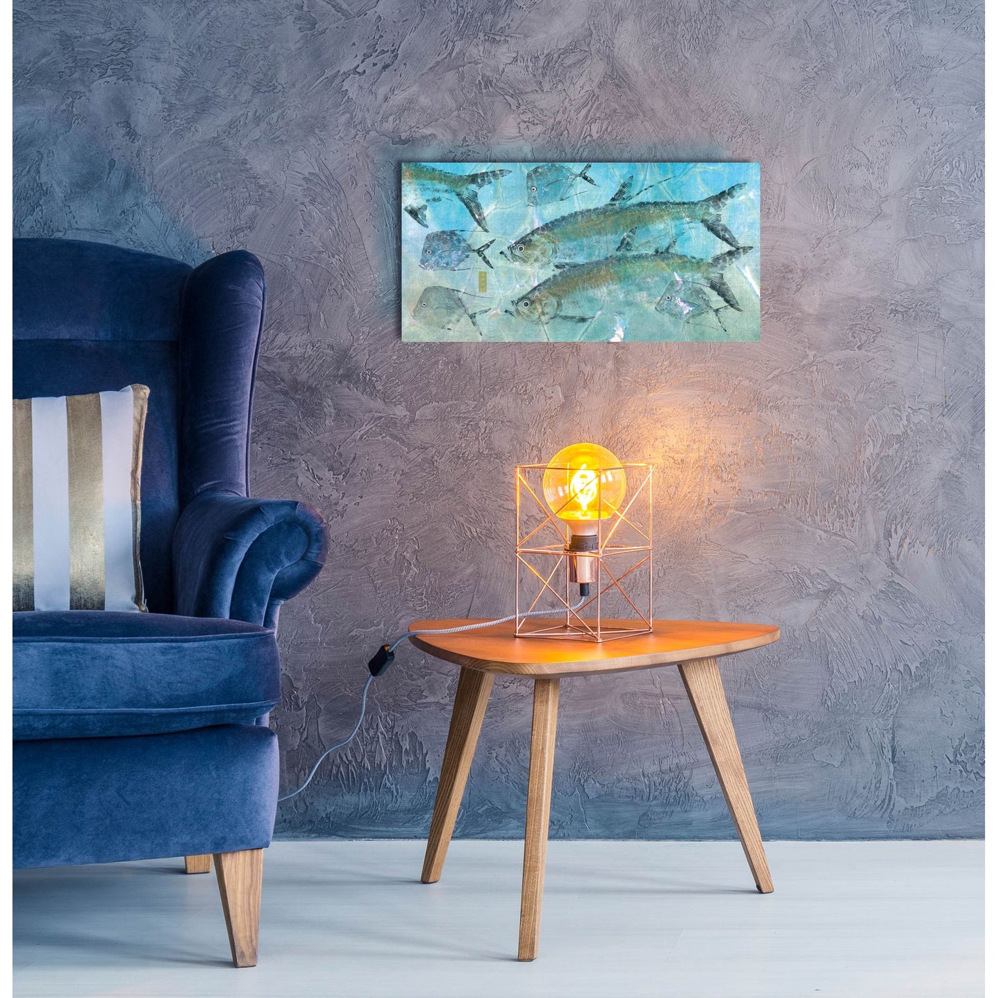 Epic Art ' Tarpon Lagoon' by Jim Roberts, Acrylic Glass Wall Art,24x12