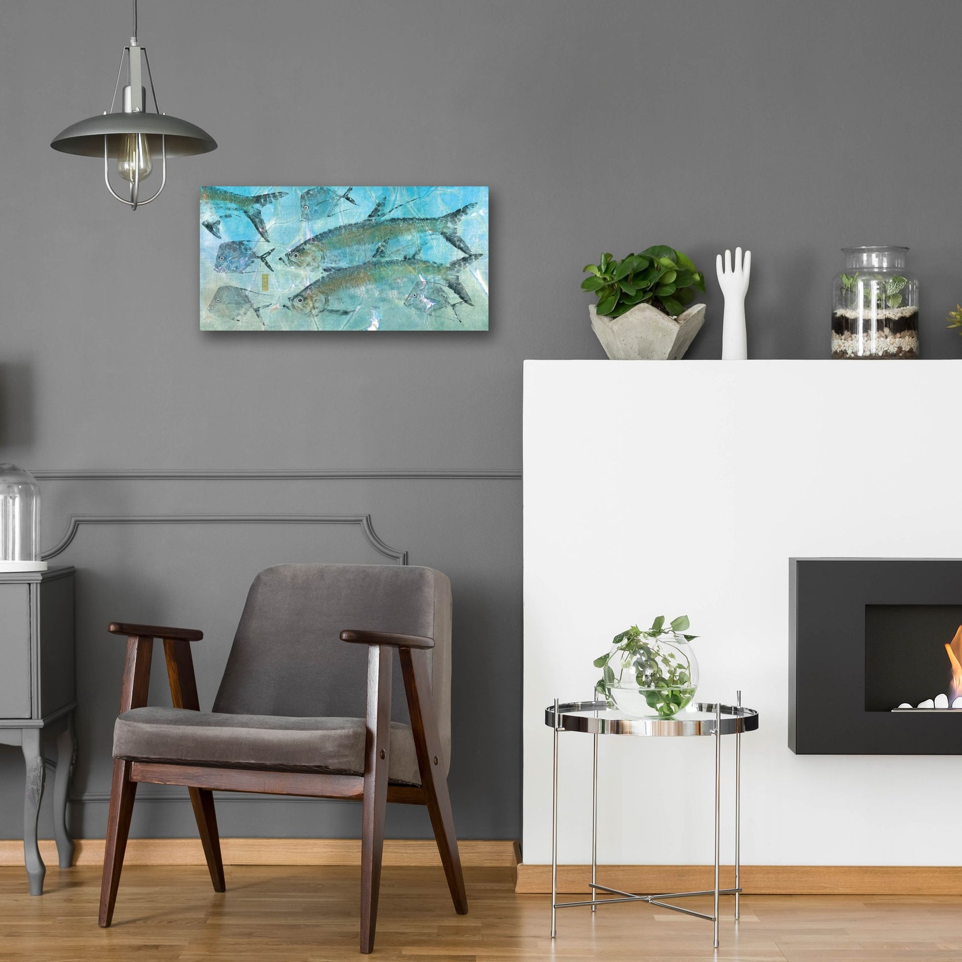 Epic Art ' Tarpon Lagoon' by Jim Roberts, Acrylic Glass Wall Art,24x12