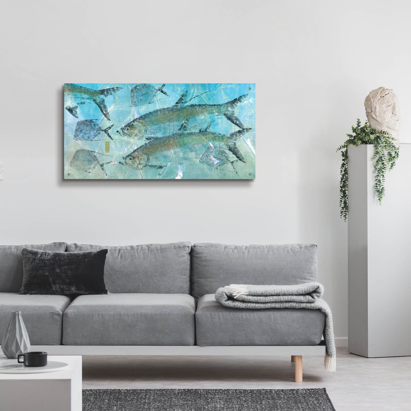 Epic Art ' Tarpon Lagoon' by Jim Roberts, Acrylic Glass Wall Art,48x24