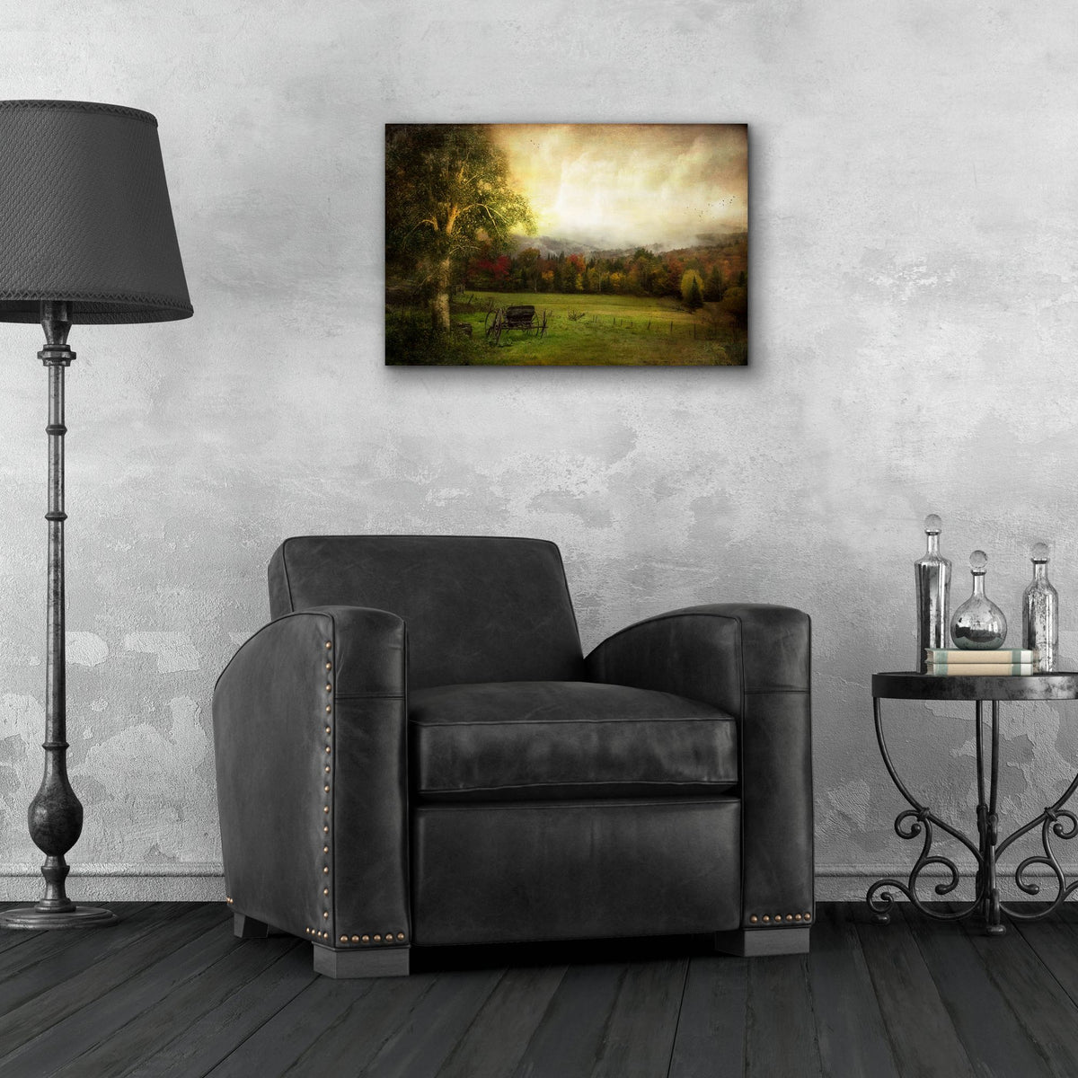 Epic Art ' Abandoned Wagon' by John Rivera, Acrylic Glass Wall Art,24x16