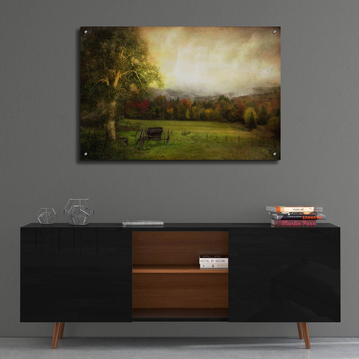 Epic Art ' Abandoned Wagon' by John Rivera, Acrylic Glass Wall Art,36x24