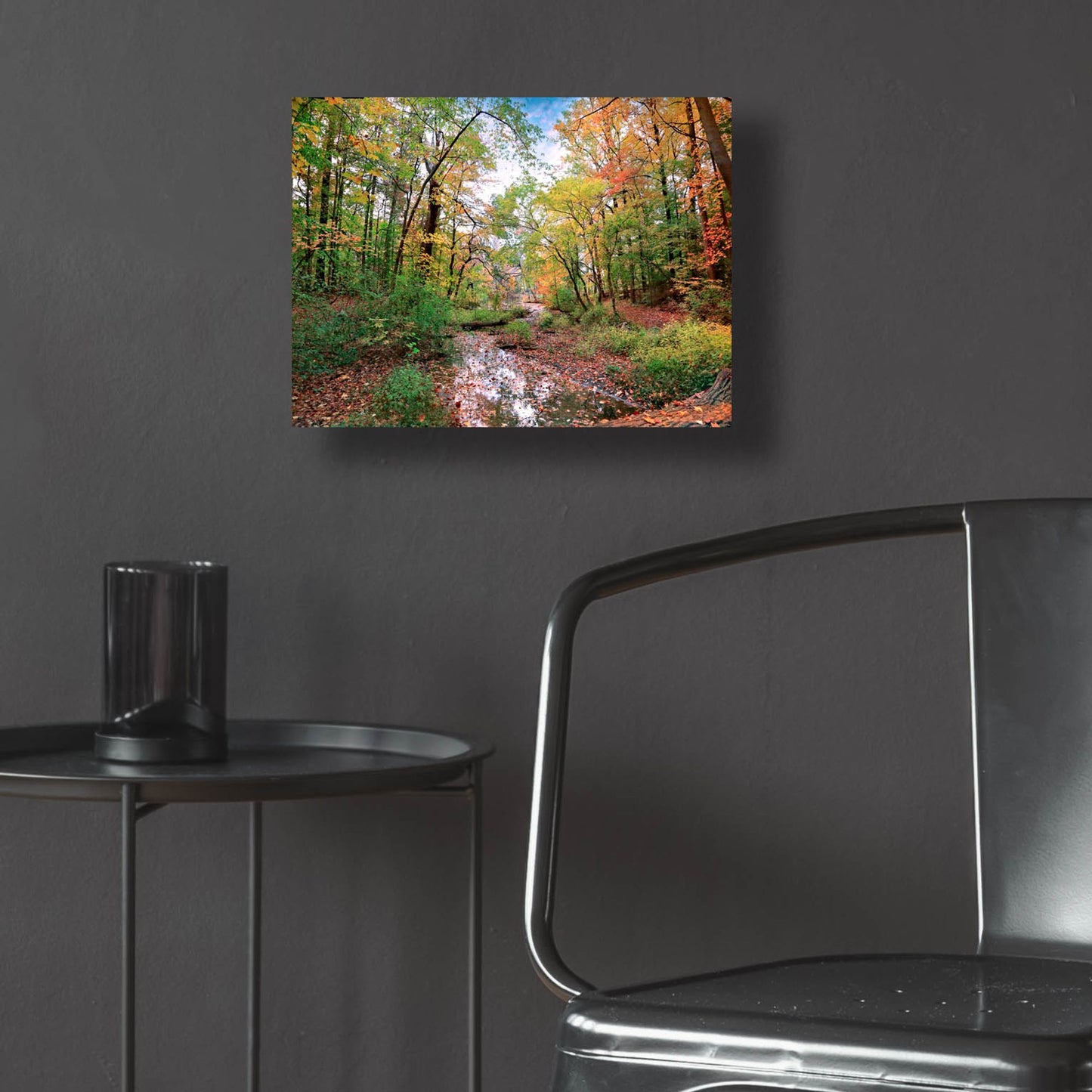 Epic Art ' Autumn at Hopkins Pond' by John Rivera, Acrylic Glass Wall Art,16x12