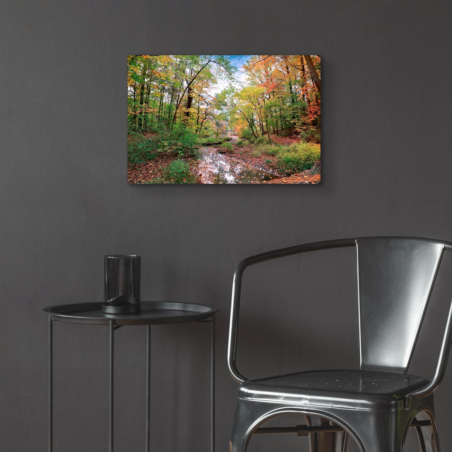 Epic Art ' Autumn at Hopkins Pond' by John Rivera, Acrylic Glass Wall Art,24x16