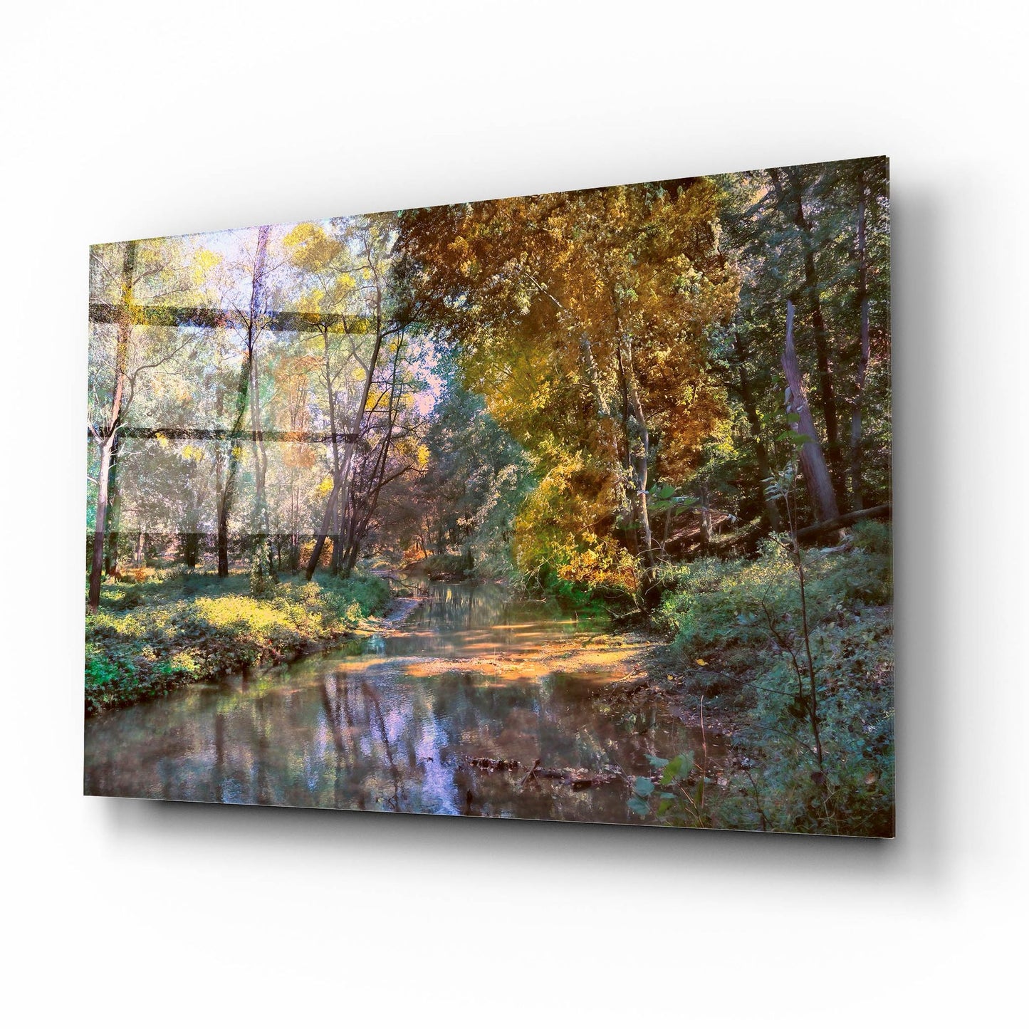 Epic Art ' Autumn in the Afternoon' by John Rivera, Acrylic Glass Wall Art,16x12