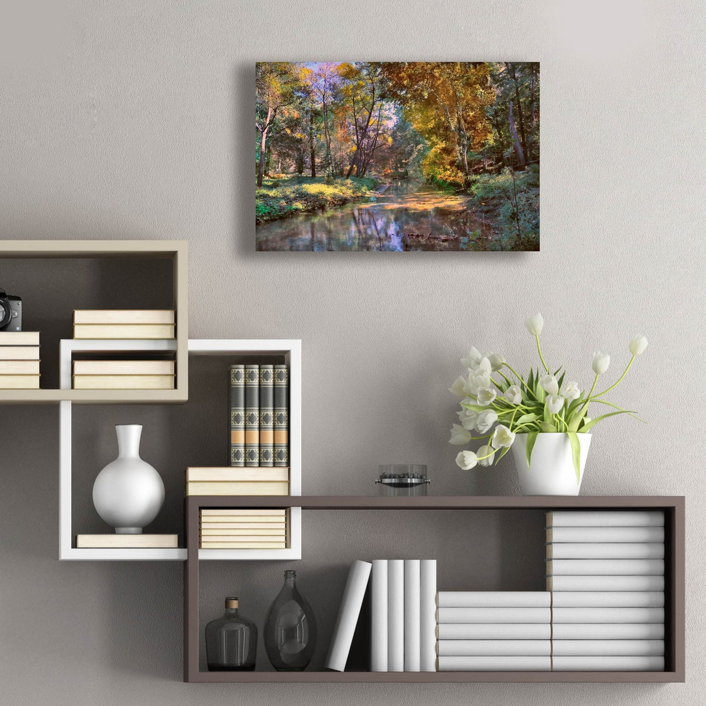 Epic Art ' Autumn in the Afternoon' by John Rivera, Acrylic Glass Wall Art,24x16