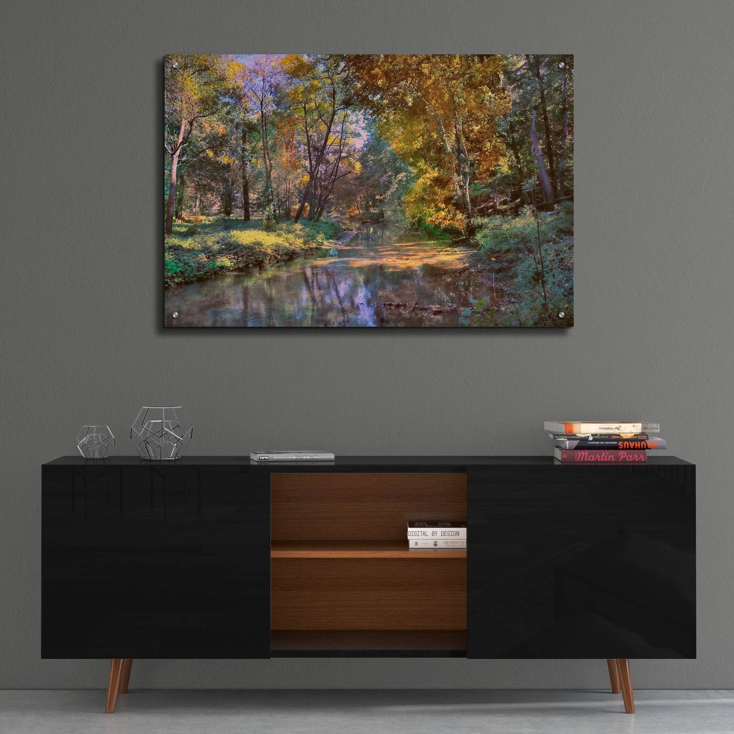 Epic Art ' Autumn in the Afternoon' by John Rivera, Acrylic Glass Wall Art,36x24