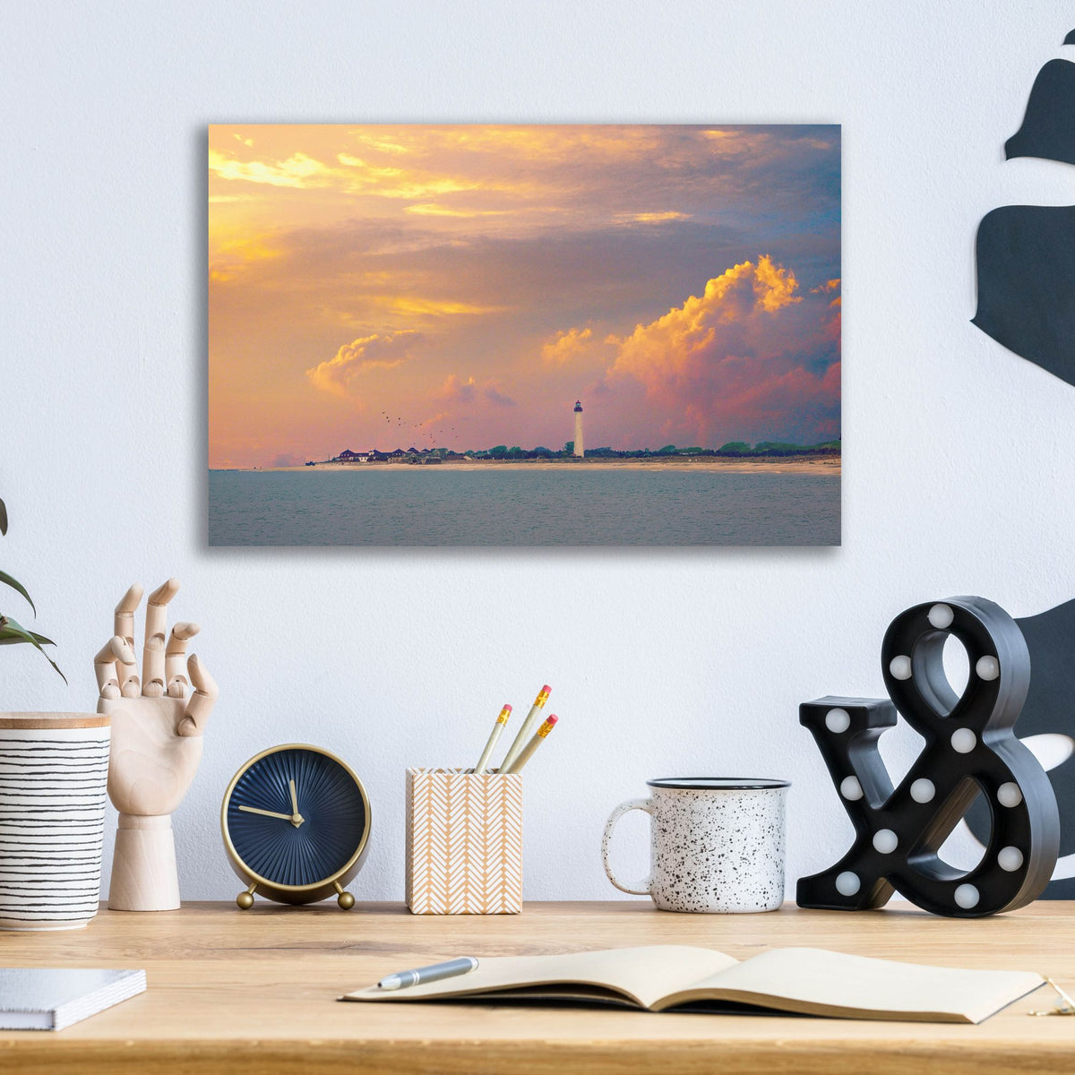 Epic Art ' Cape May, New Jersey' by John Rivera, Acrylic Glass Wall Art,16x12