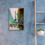 Epic Art ' Paris Street' by John Rivera, Acrylic Glass Wall Art,16x24