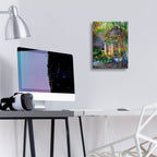 Epic Art ' The Gazebo' by John Rivera, Acrylic Glass Wall Art,12x16