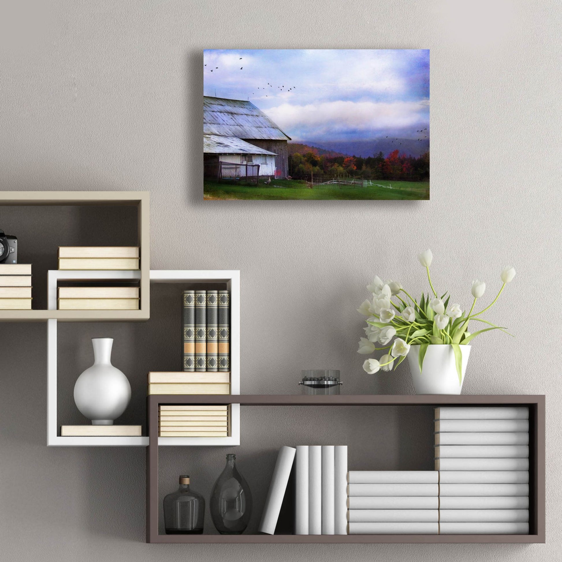 Epic Art ' Vermont Afternoon' by John Rivera, Acrylic Glass Wall Art,24x16