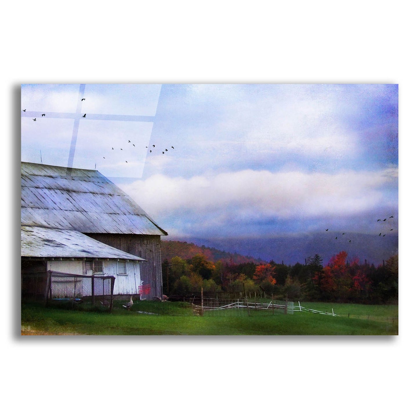 Epic Art ' Vermont Afternoon' by John Rivera, Acrylic Glass Wall Art,24x16