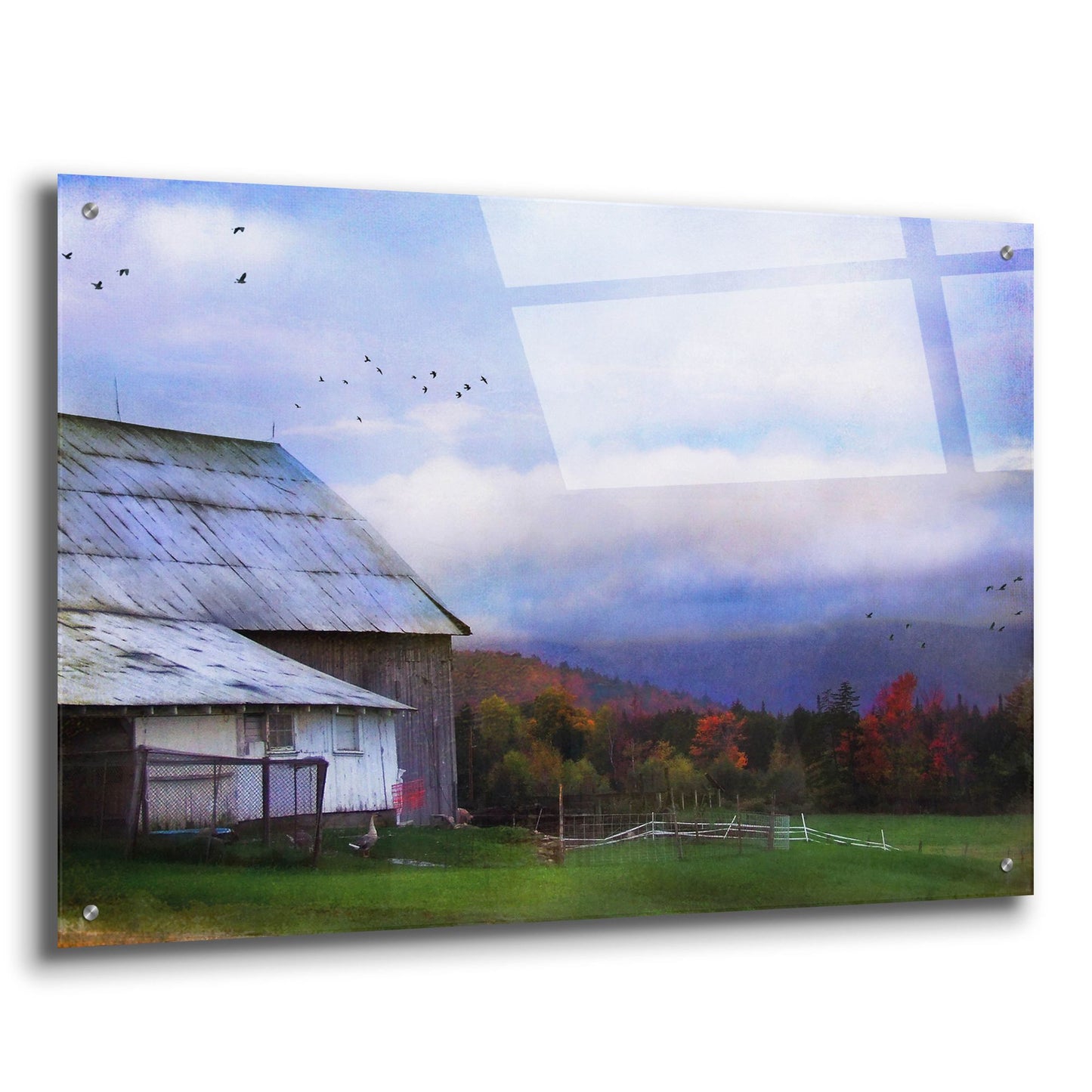 Epic Art ' Vermont Afternoon' by John Rivera, Acrylic Glass Wall Art,36x24