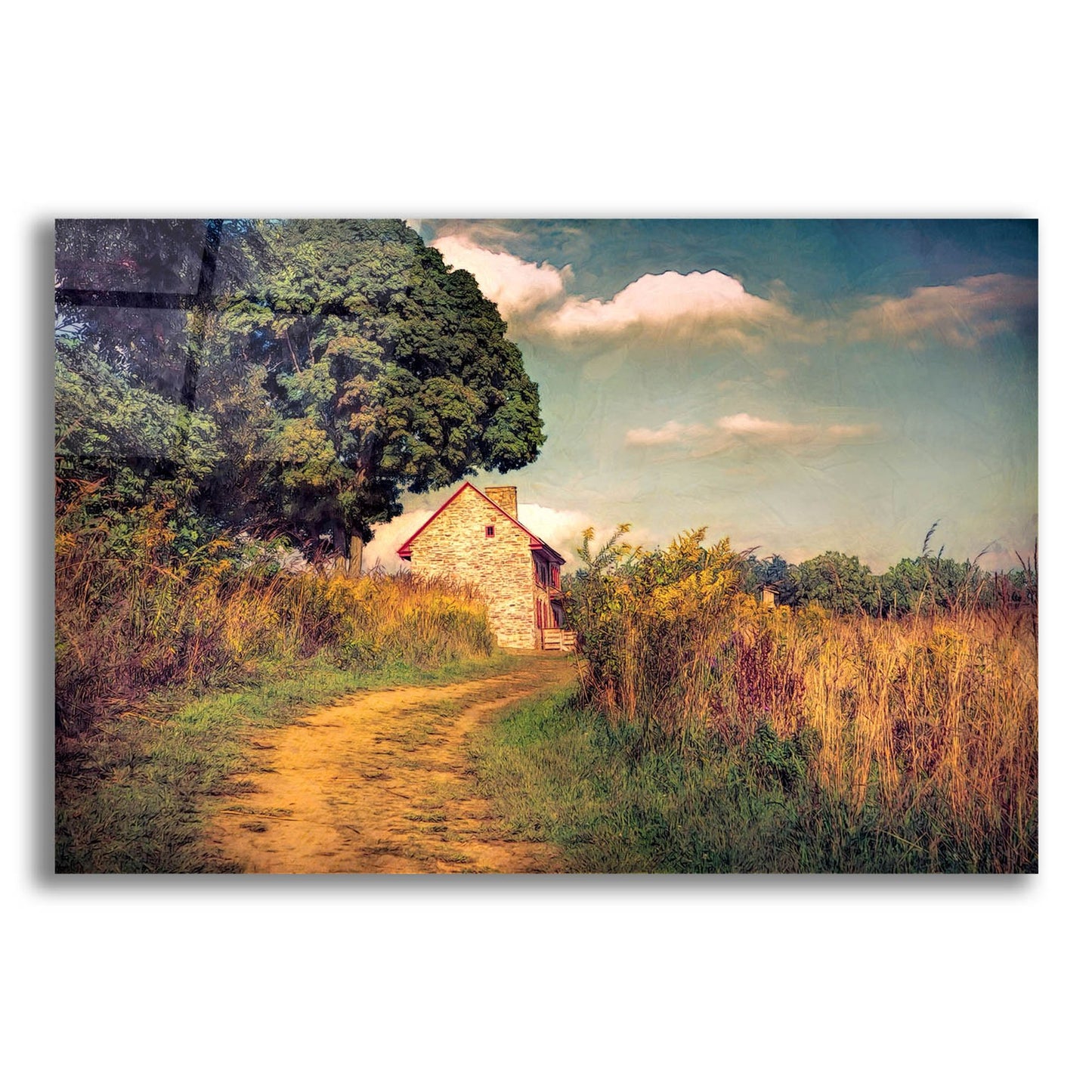 Epic Art ' Webb Farm House' by John Rivera, Acrylic Glass Wall Art