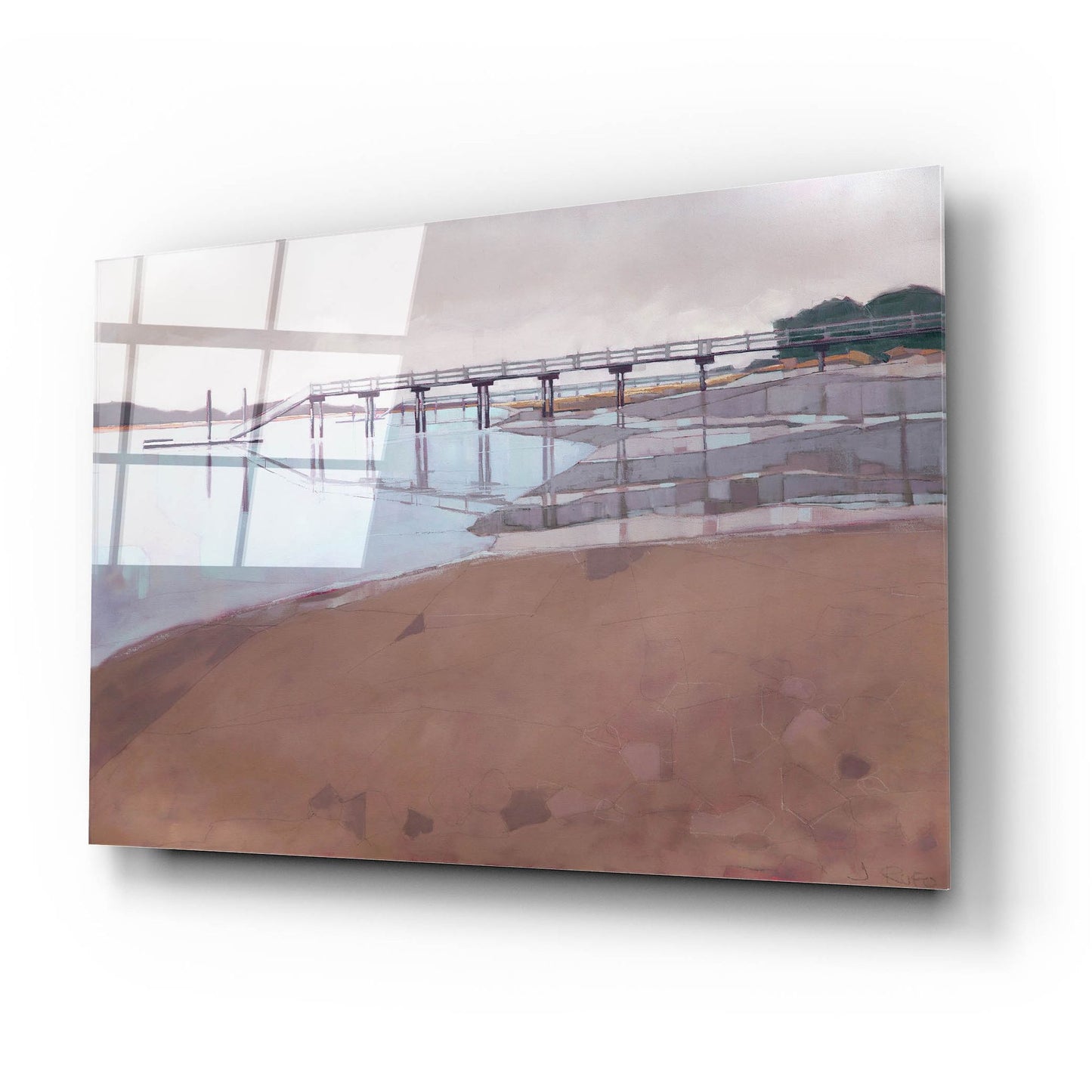 Epic Art ' Morning Low Tide' by John Rufo, Acrylic Glass Wall Art,24x16