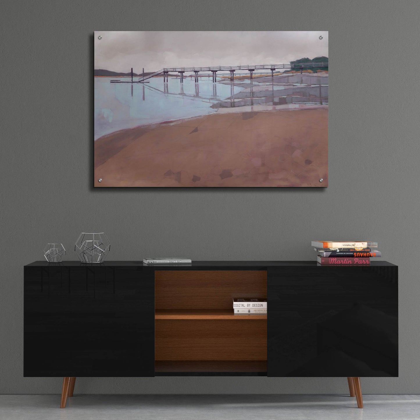 Epic Art ' Morning Low Tide' by John Rufo, Acrylic Glass Wall Art,36x24