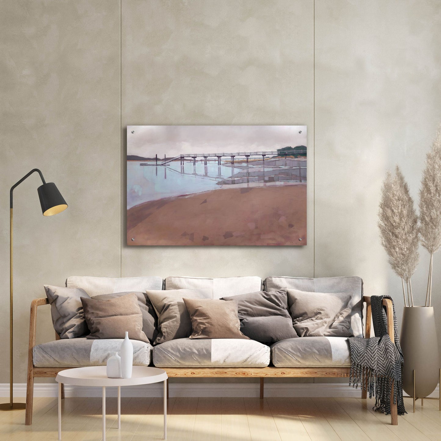 Epic Art ' Morning Low Tide' by John Rufo, Acrylic Glass Wall Art,36x24