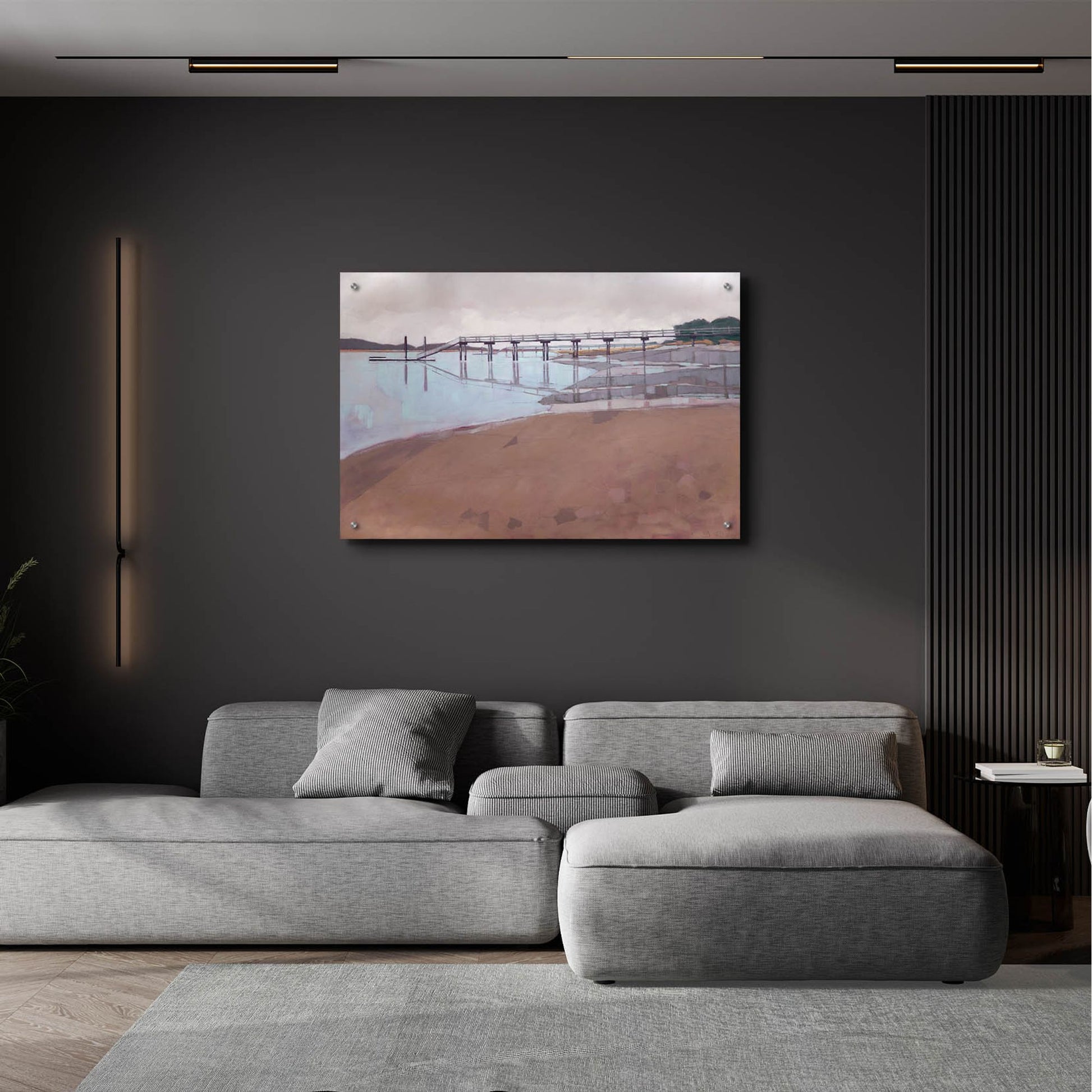 Epic Art ' Morning Low Tide' by John Rufo, Acrylic Glass Wall Art,36x24