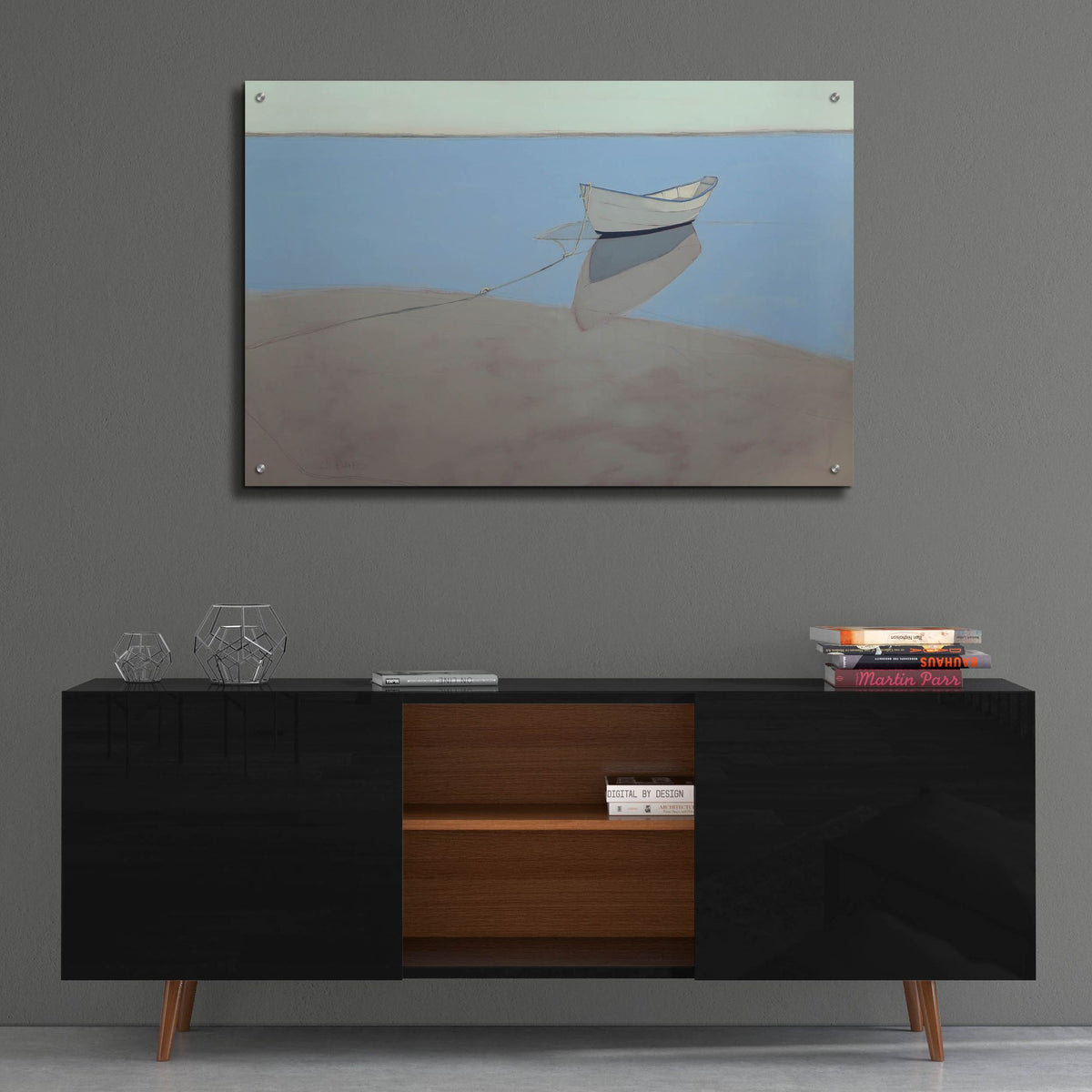 Epic Art ' White Dory' by John Rufo, Acrylic Glass Wall Art,36x24