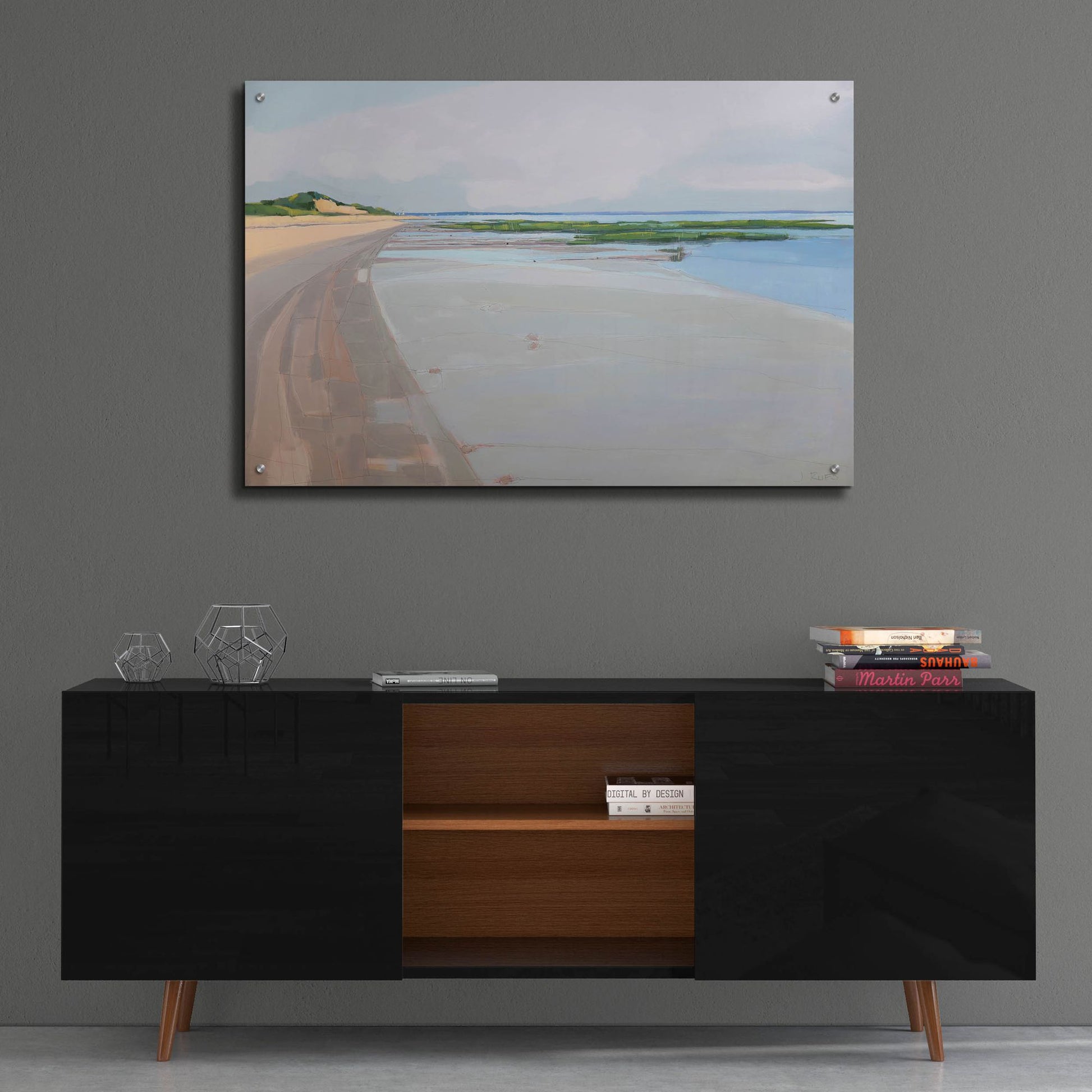 Epic Art ' Winning the Tide' by John Rufo, Acrylic Glass Wall Art,36x24