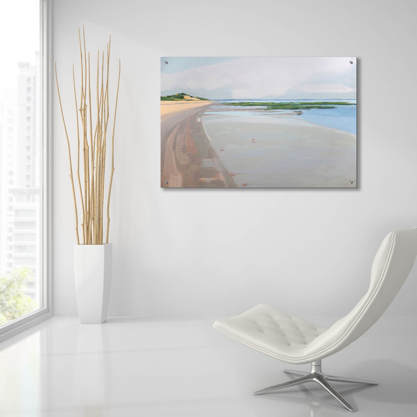 Epic Art ' Winning the Tide' by John Rufo, Acrylic Glass Wall Art,36x24