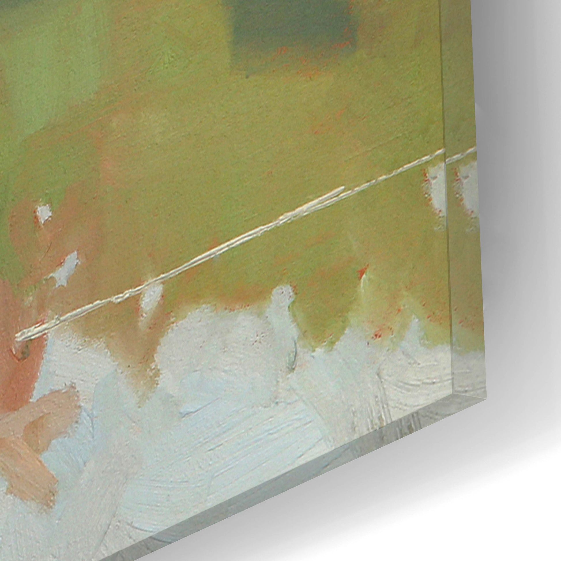 Epic Art ' Wooded Pond' by John Rufo, Acrylic Glass Wall Art,12x12