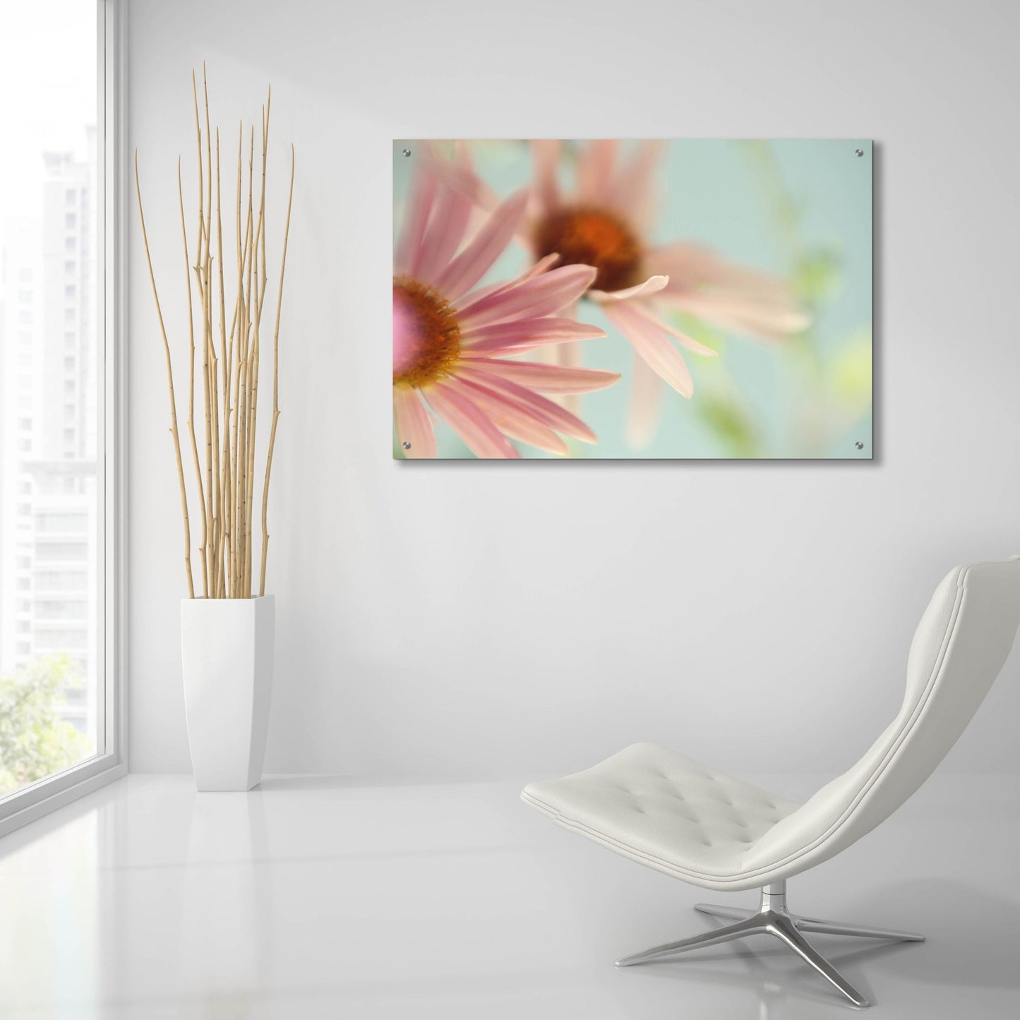 Epic Art ' Daisy Days' by Judy Stalus, Acrylic Glass Wall Art,36x24