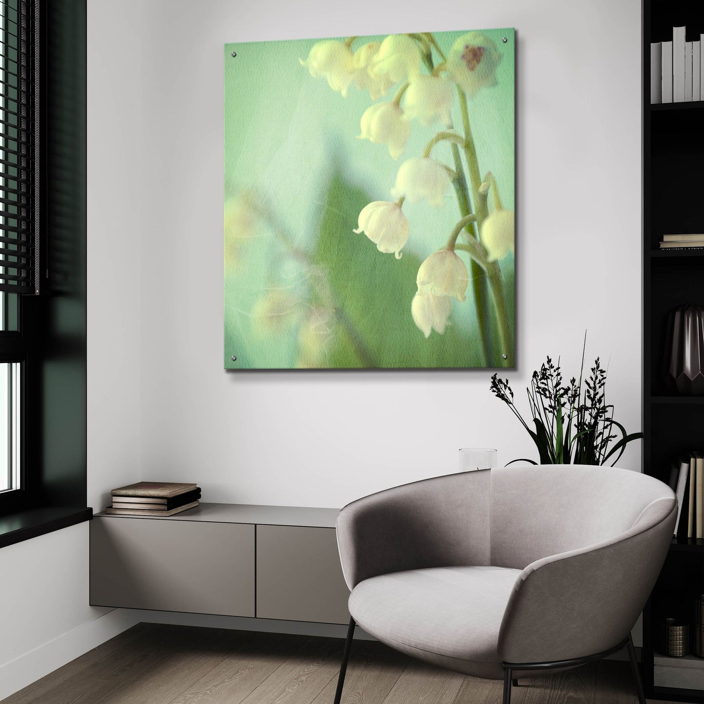 Epic Art ' Lily of the Valley' by Judy Stalus, Acrylic Glass Wall Art,36x36