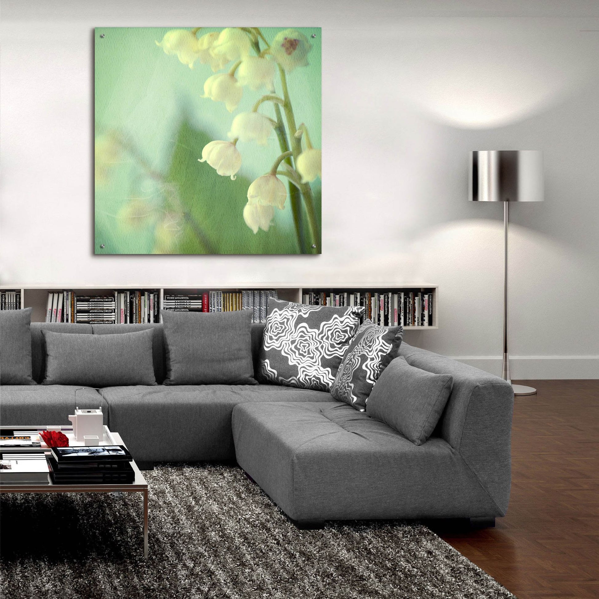 Epic Art ' Lily of the Valley' by Judy Stalus, Acrylic Glass Wall Art,36x36