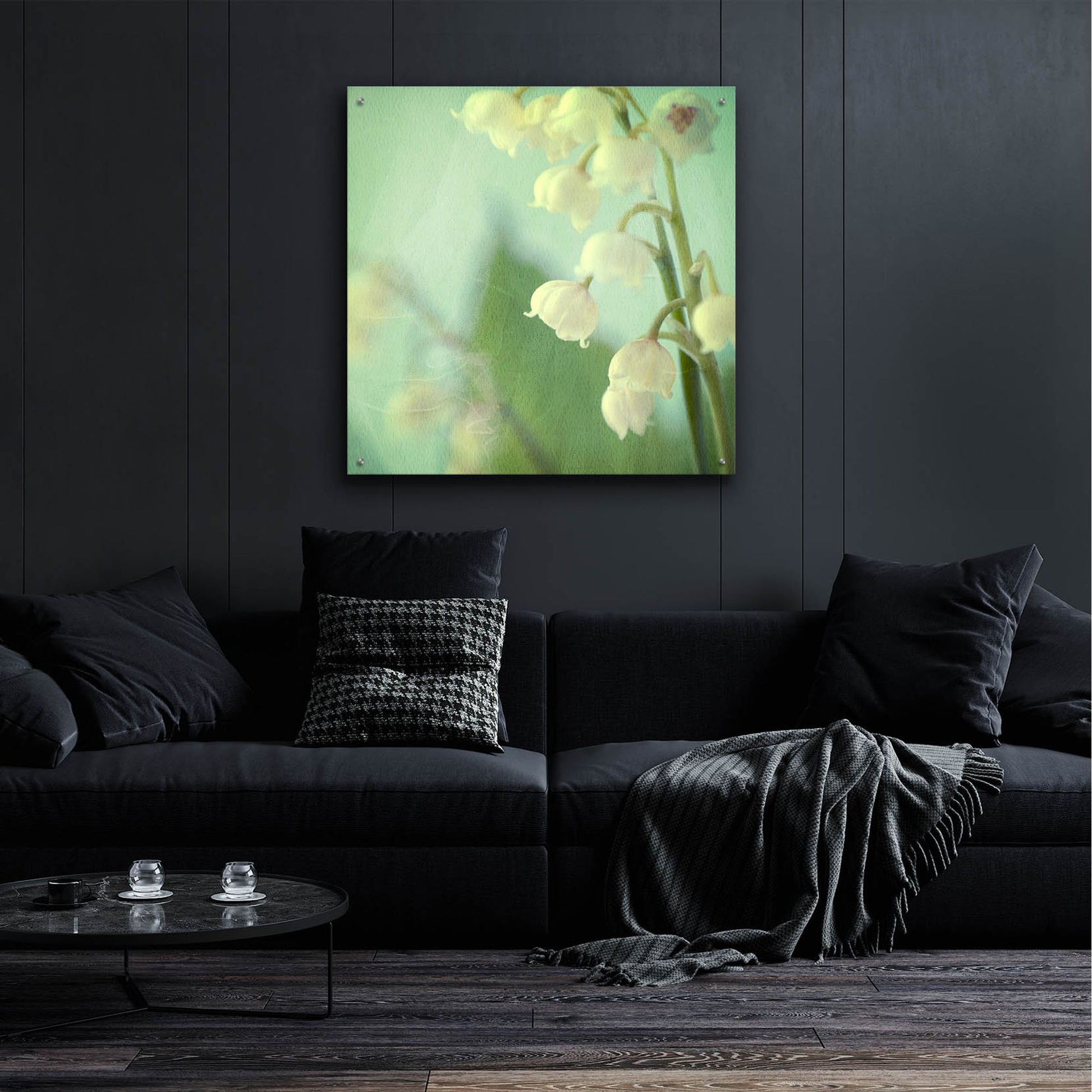 Epic Art ' Lily of the Valley' by Judy Stalus, Acrylic Glass Wall Art,36x36