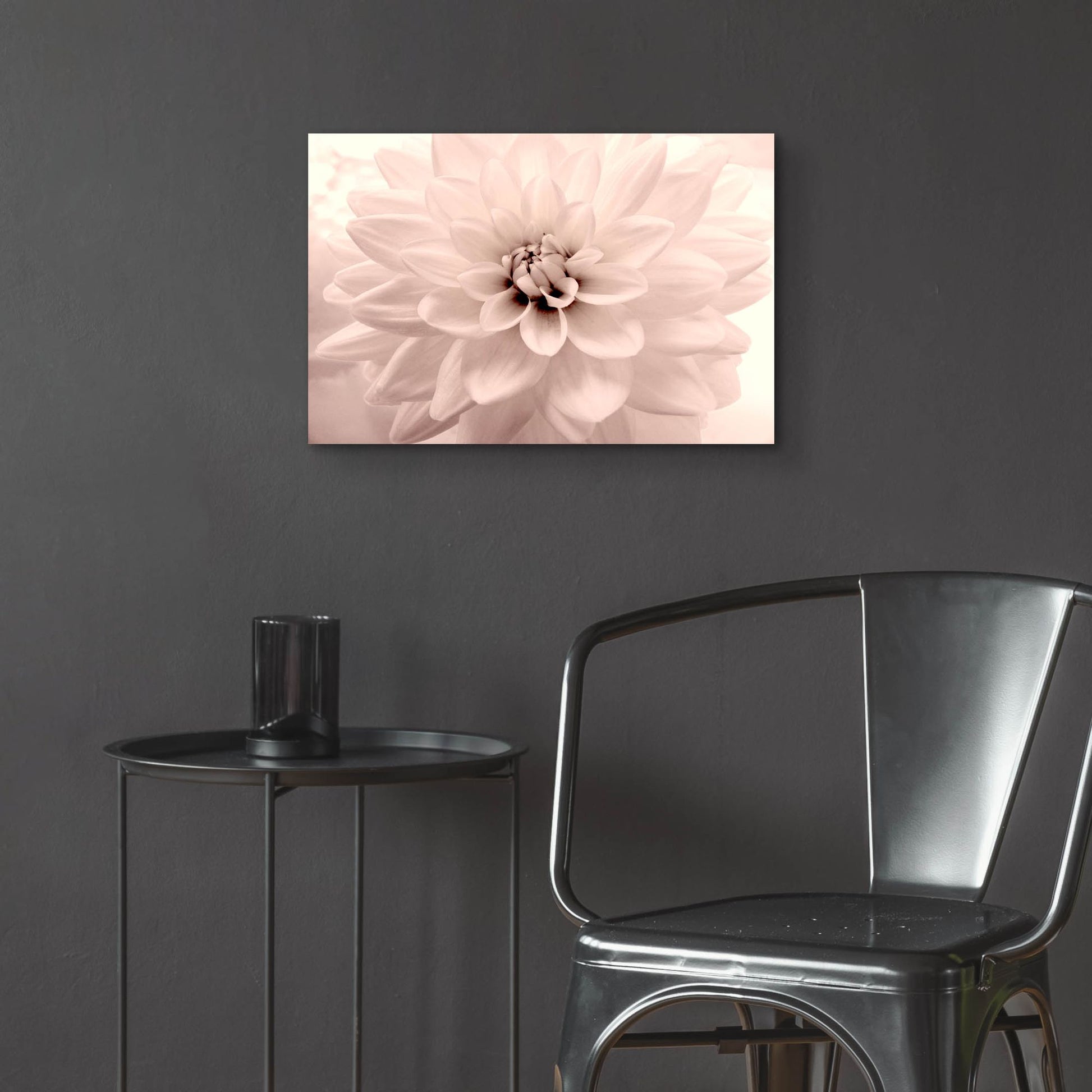 Epic Art ' Pink Dahlia 2' by Judy Stalus, Acrylic Glass Wall Art,24x16