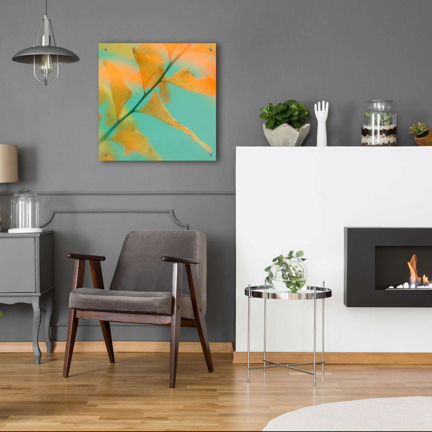 Epic Art ' Fern Dance 2' by Judy Stalus, Acrylic Glass Wall Art,24x24