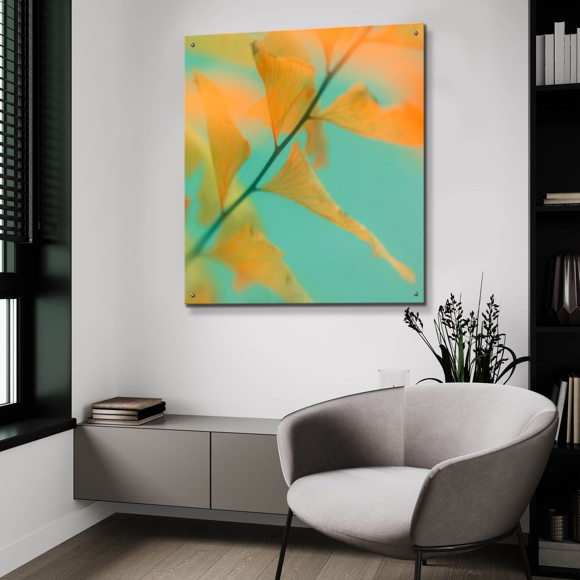 Epic Art ' Fern Dance 2' by Judy Stalus, Acrylic Glass Wall Art,36x36