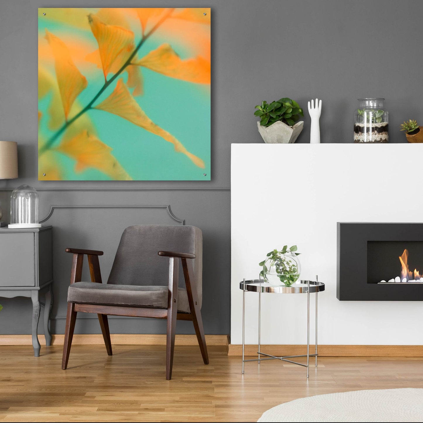 Epic Art ' Fern Dance 2' by Judy Stalus, Acrylic Glass Wall Art,36x36