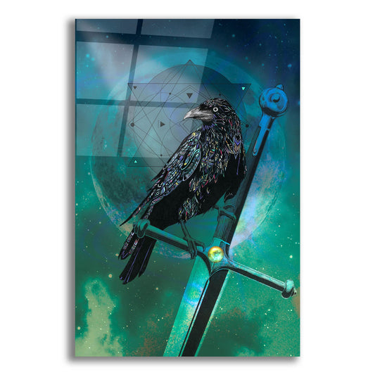 Epic Art ' Cosmic Raven' by Karin Roberts, Acrylic Glass Wall Art