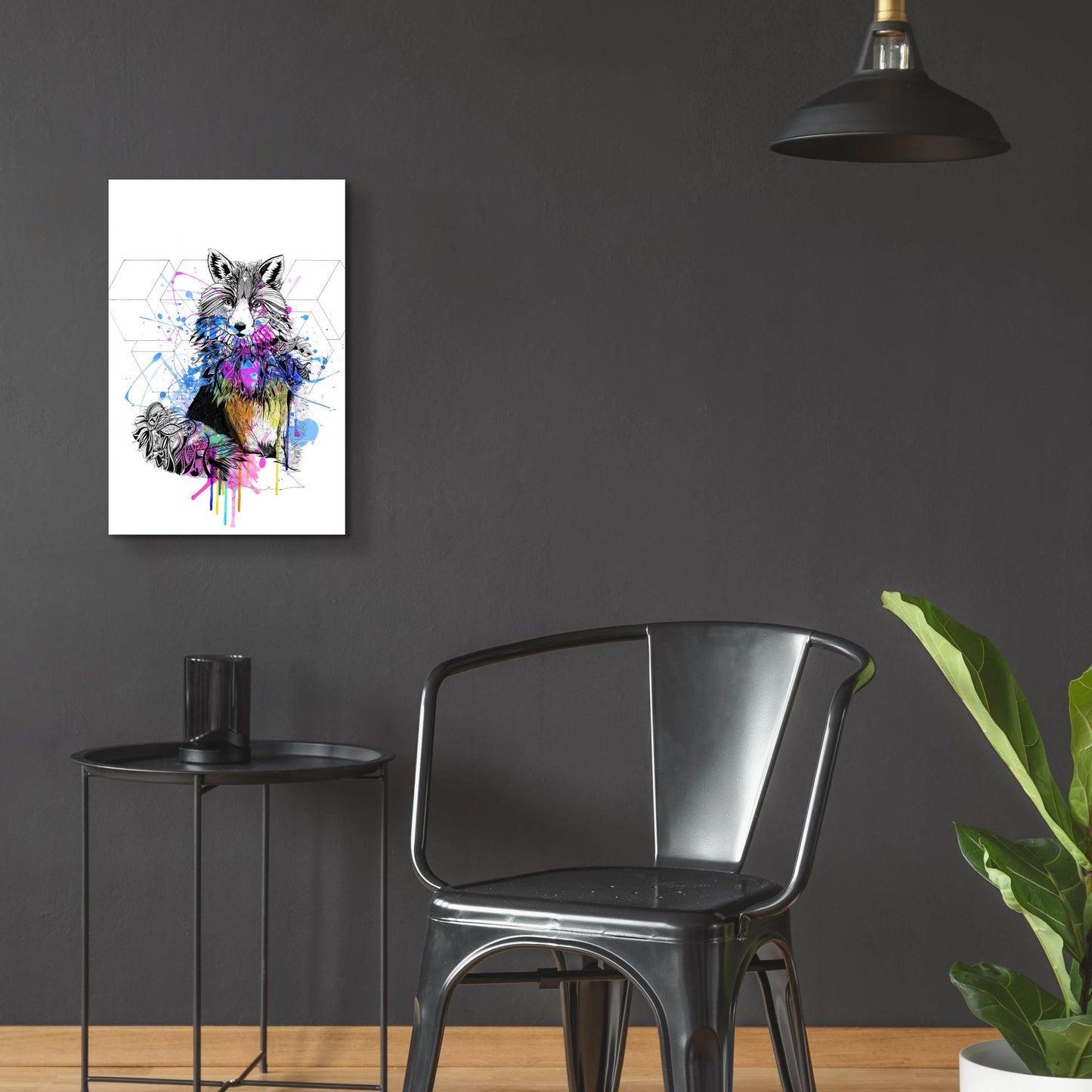 Epic Art ' Fox' by Karin Roberts, Acrylic Glass Wall Art,16x24