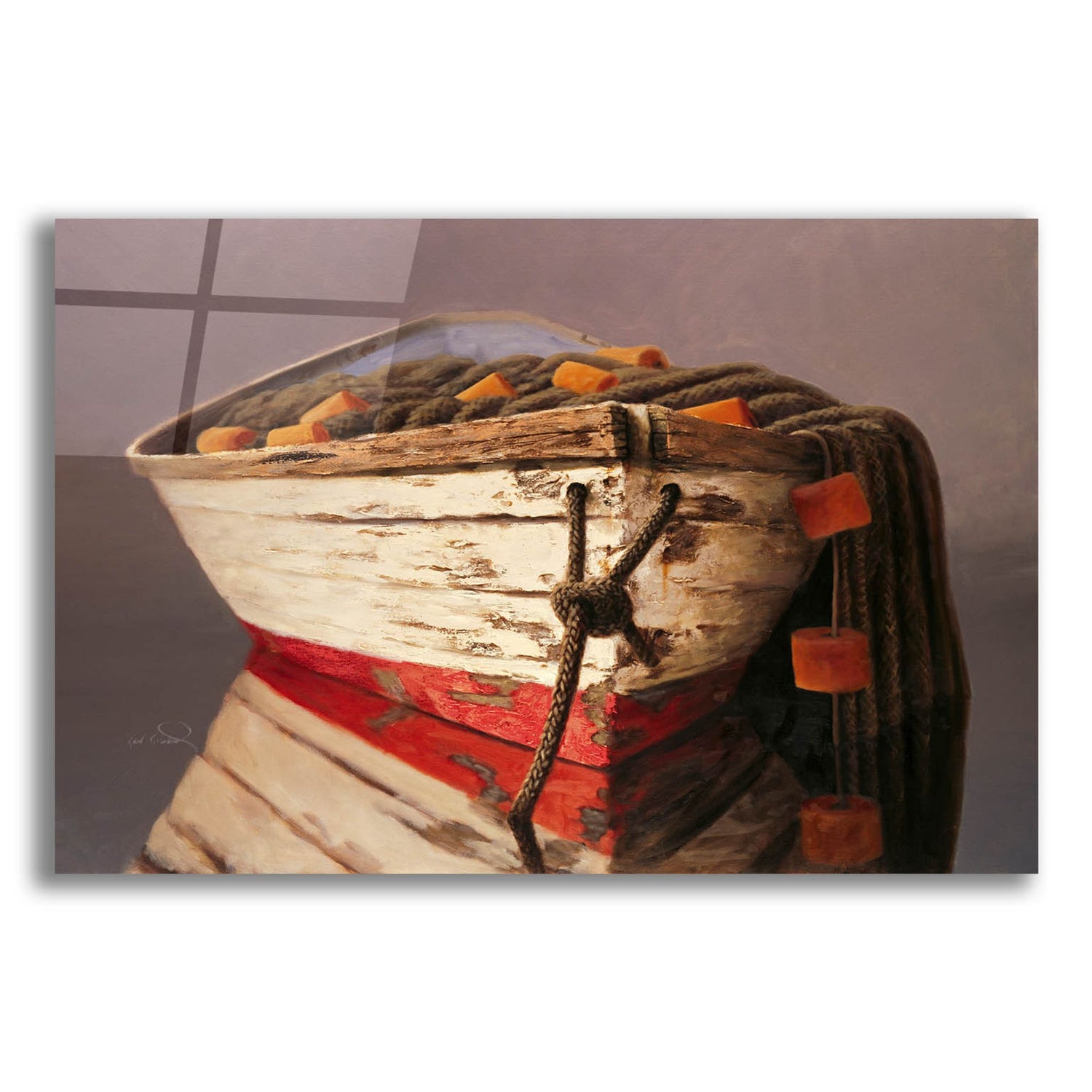 Epic Art ' Swampscott Dory' by Karl Soderlund, Acrylic Glass Wall Art